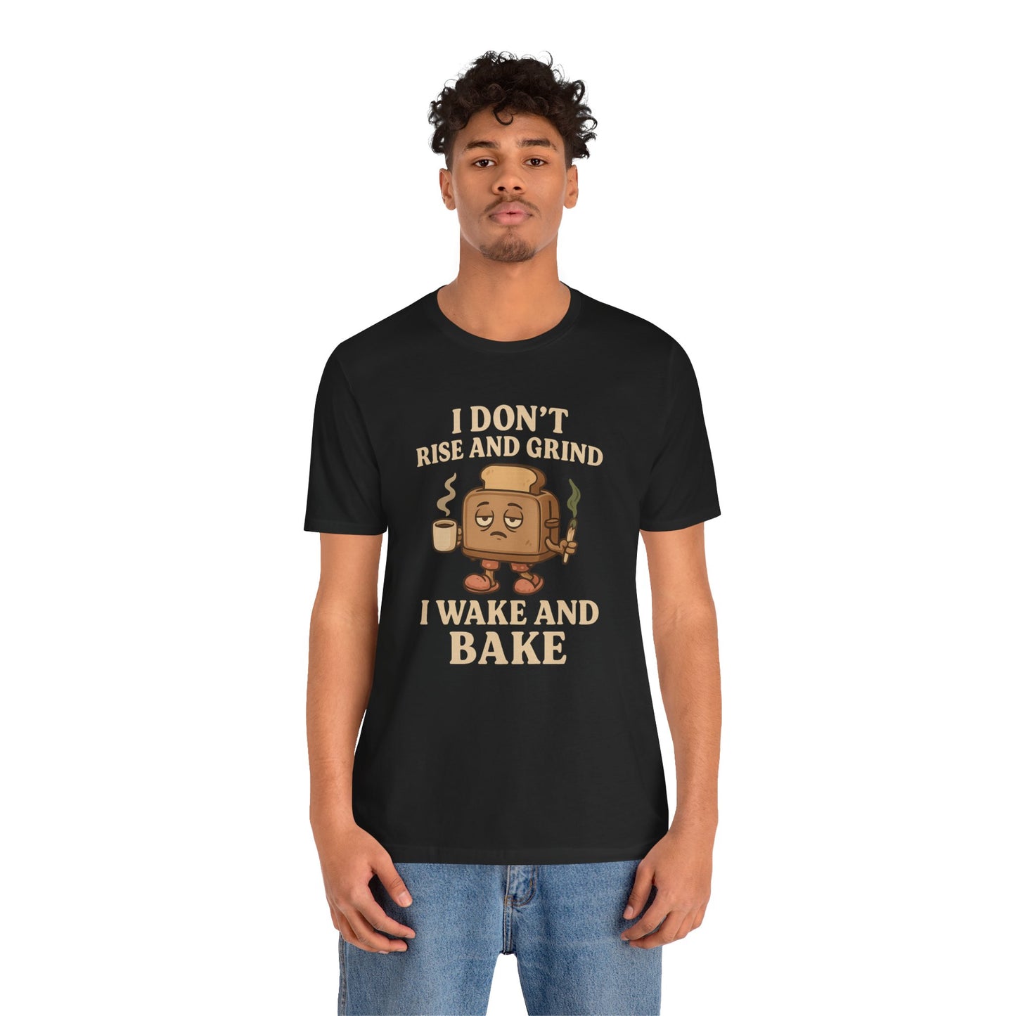 π Wake and Bake Toaster Unisex Jersey Short Sleeve Tee
