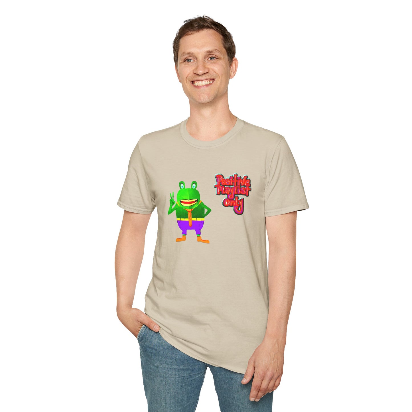 Croaky McAttitude positive playlist only Unisex Softstyle T-Shirt