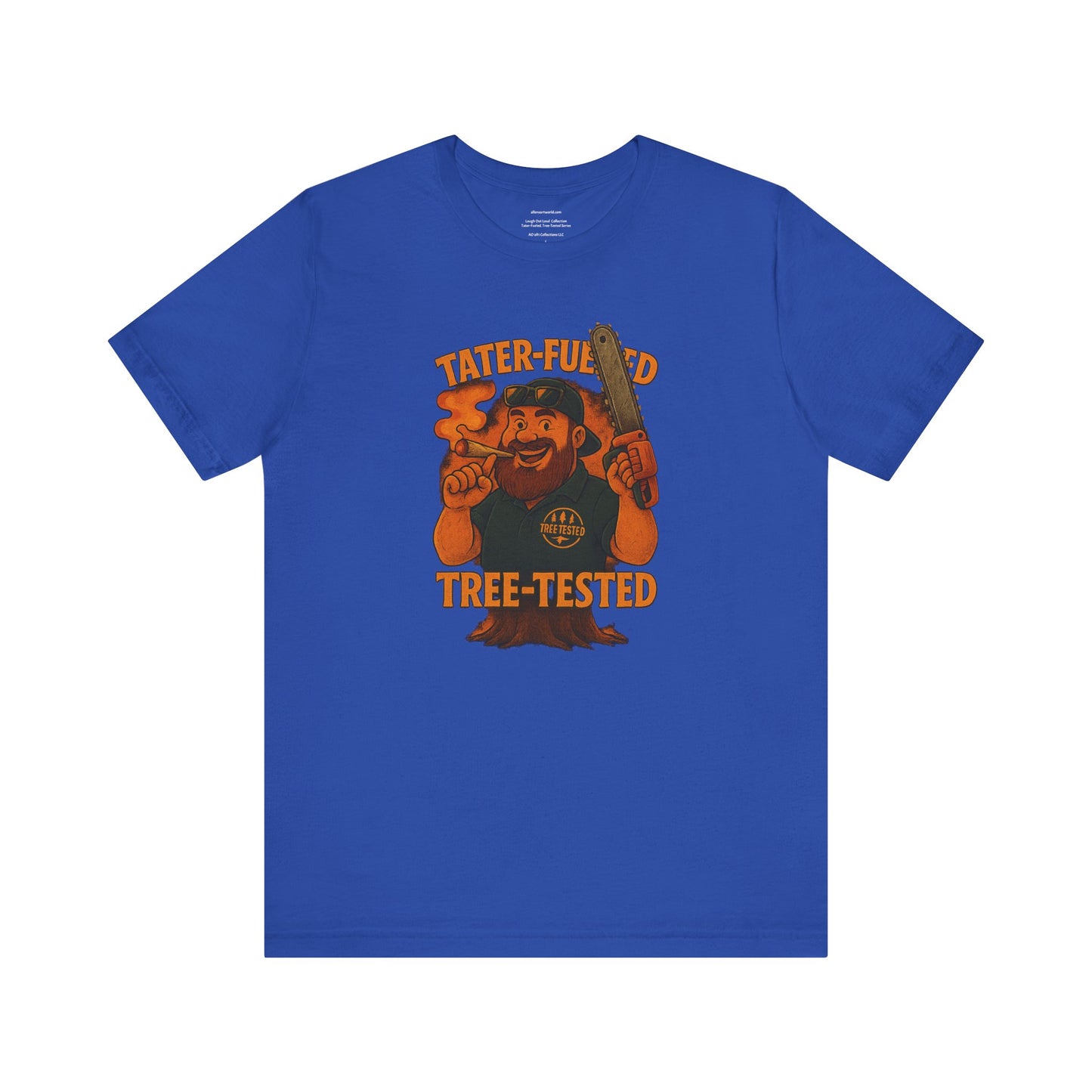 π²π₯πͺ Tater-Fueled, Tree-Tested design 2 Unisex Jersey Short Sleeve Tee
