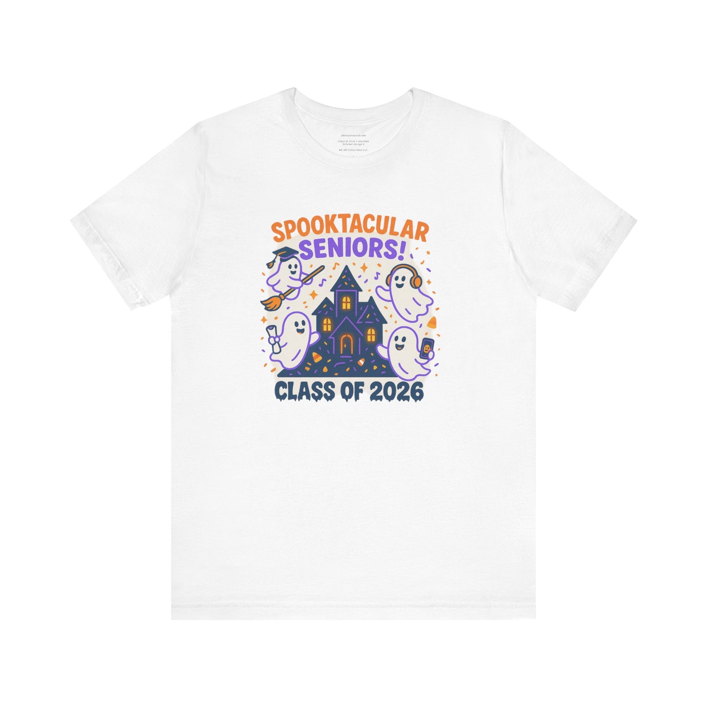 Seniors October Spooktacular Seniors! – design 2 Class of 2026 Unisex Jersey Short Sleeve Tee