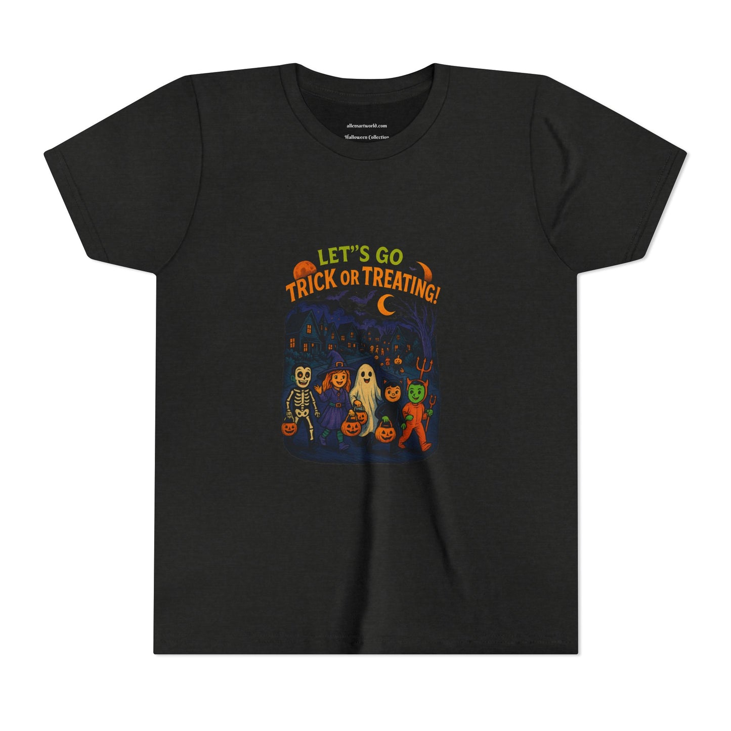 🏠 Let’s Go Trick-or-Treating! Youth Short Sleeve Tee