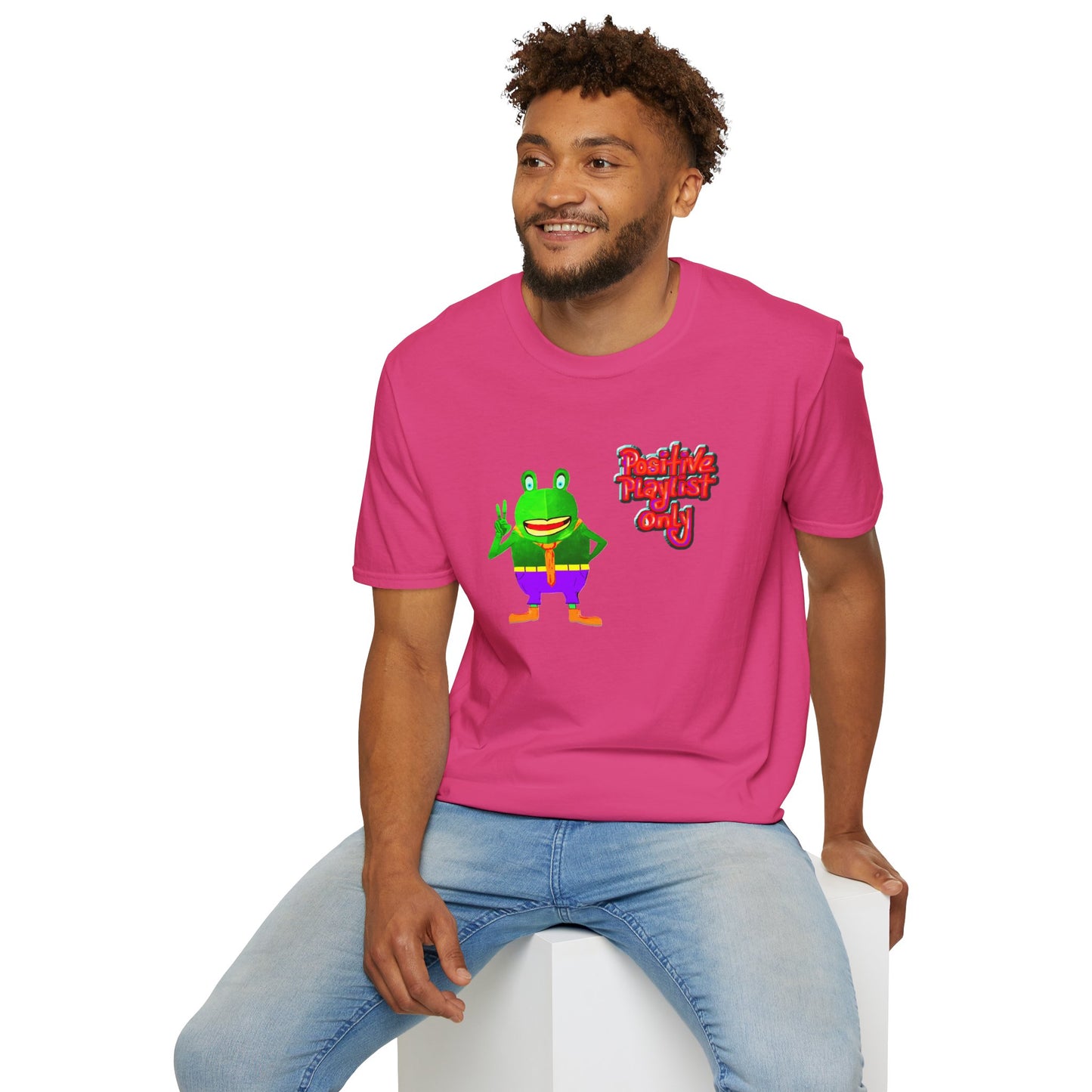 Croaky McAttitude positive playlist only Unisex Softstyle T-Shirt