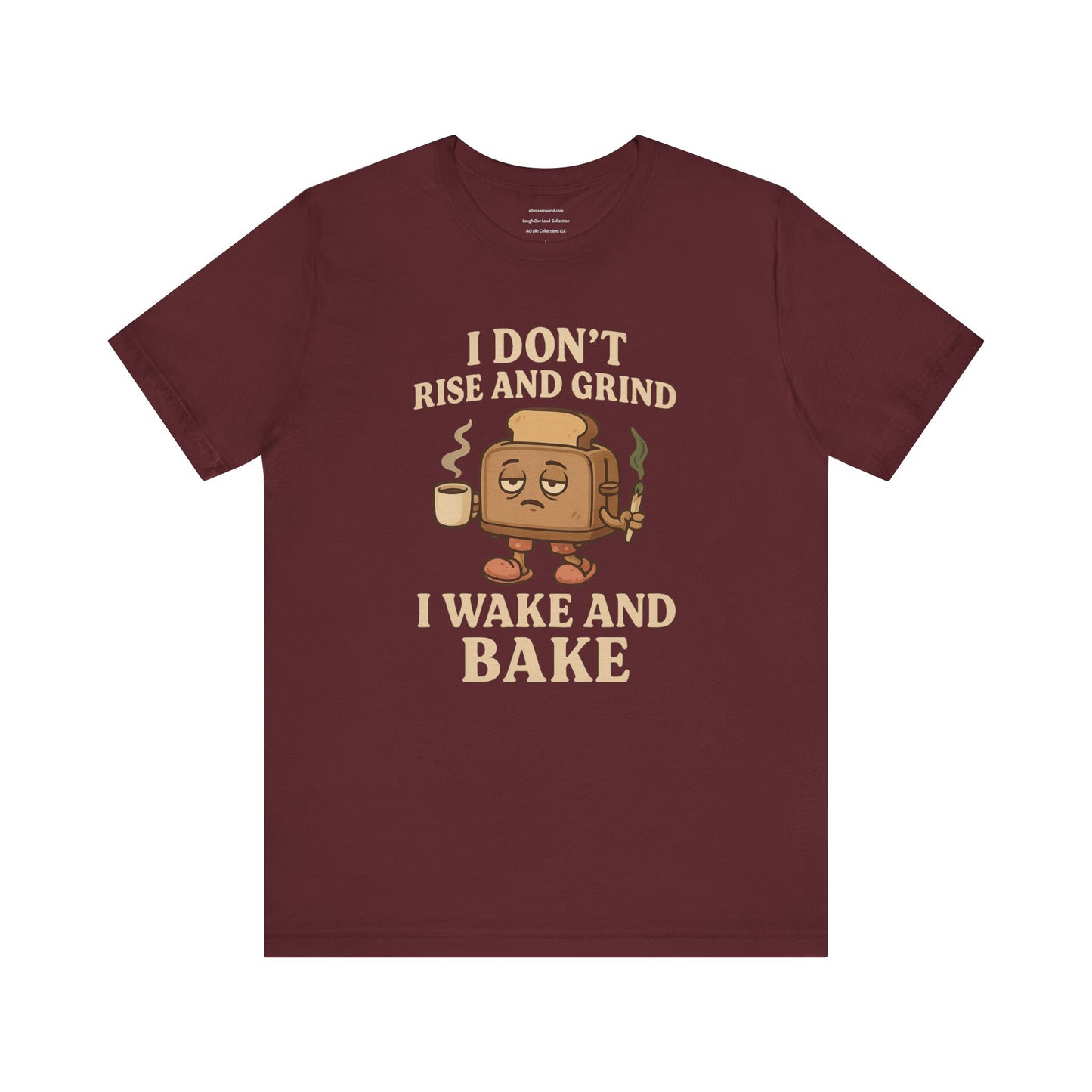 π Wake and Bake Toaster Unisex Jersey Short Sleeve Tee