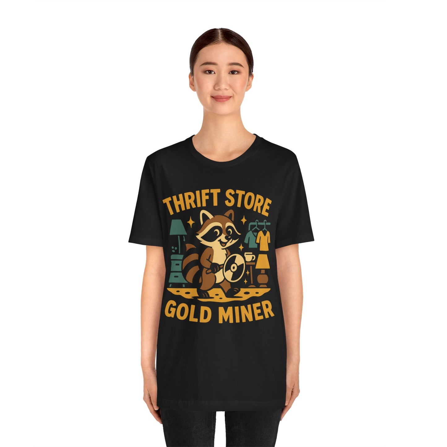 π Thrift Store Gold Miner β Weekend Warriors: Second Hand Legends Unisex Jersey Short Sleeve Tee