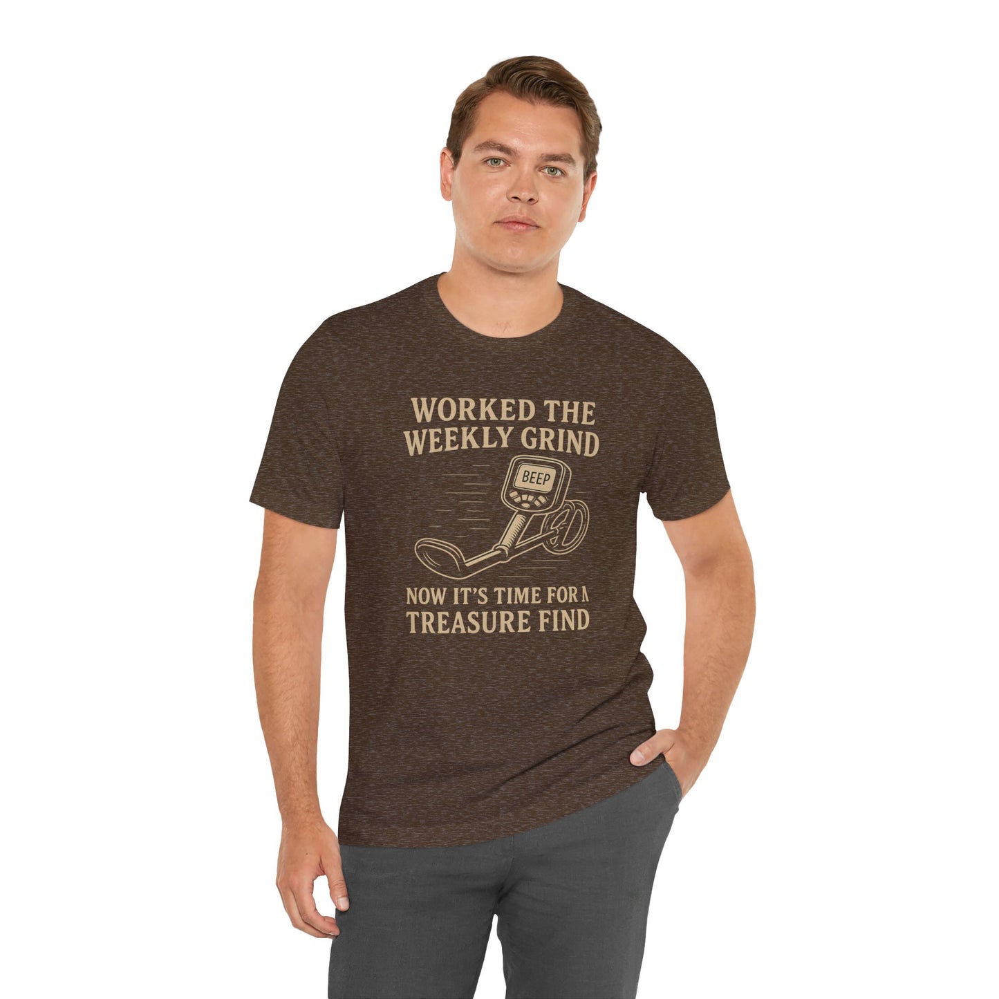 πͺ Weekly Grind Treasure Hunter Tee β "Beep" Edition Unisex Jersey Short Sleeve Tee