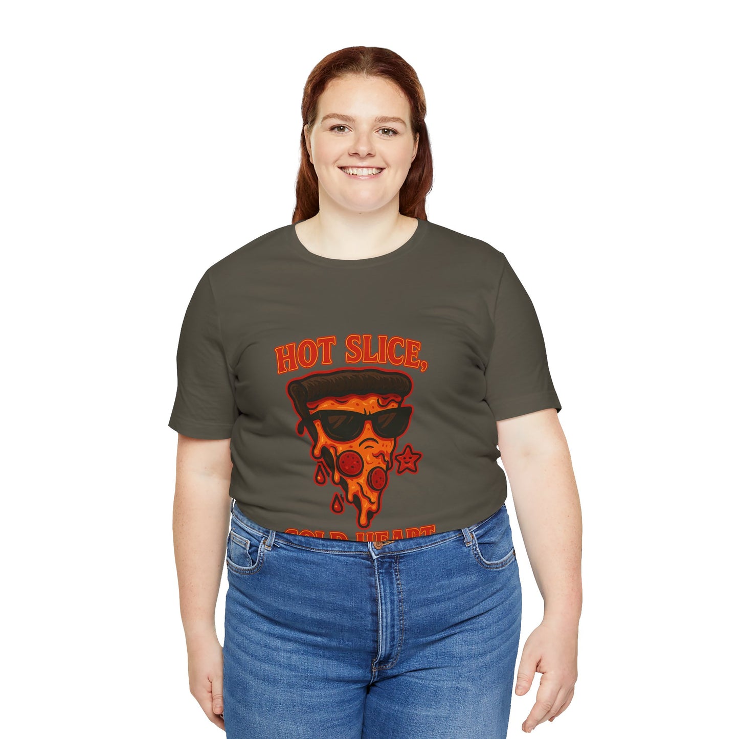 Hot Slice, Cold Heart Unisex Jersey Short Sleeve Tee