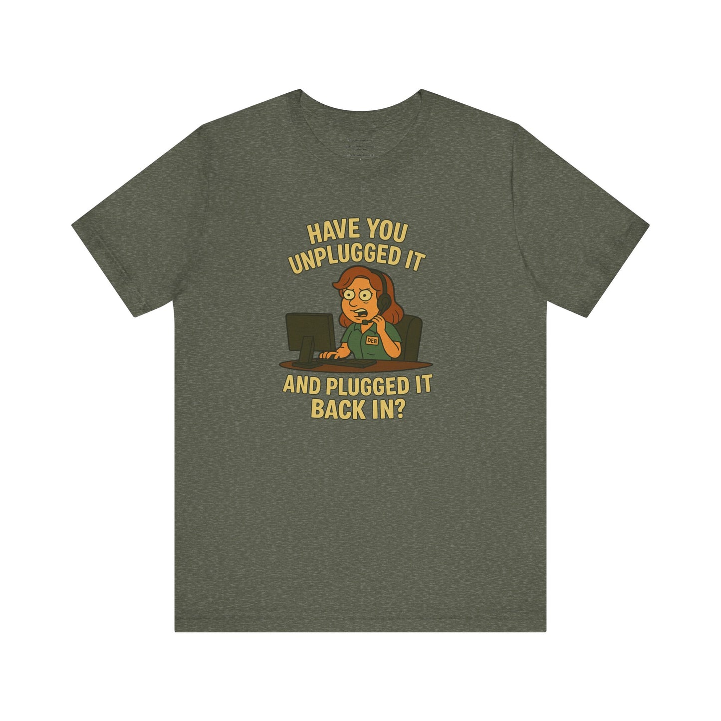 The IT Gospel According to Deb Unisex Jersey Short Sleeve Tee