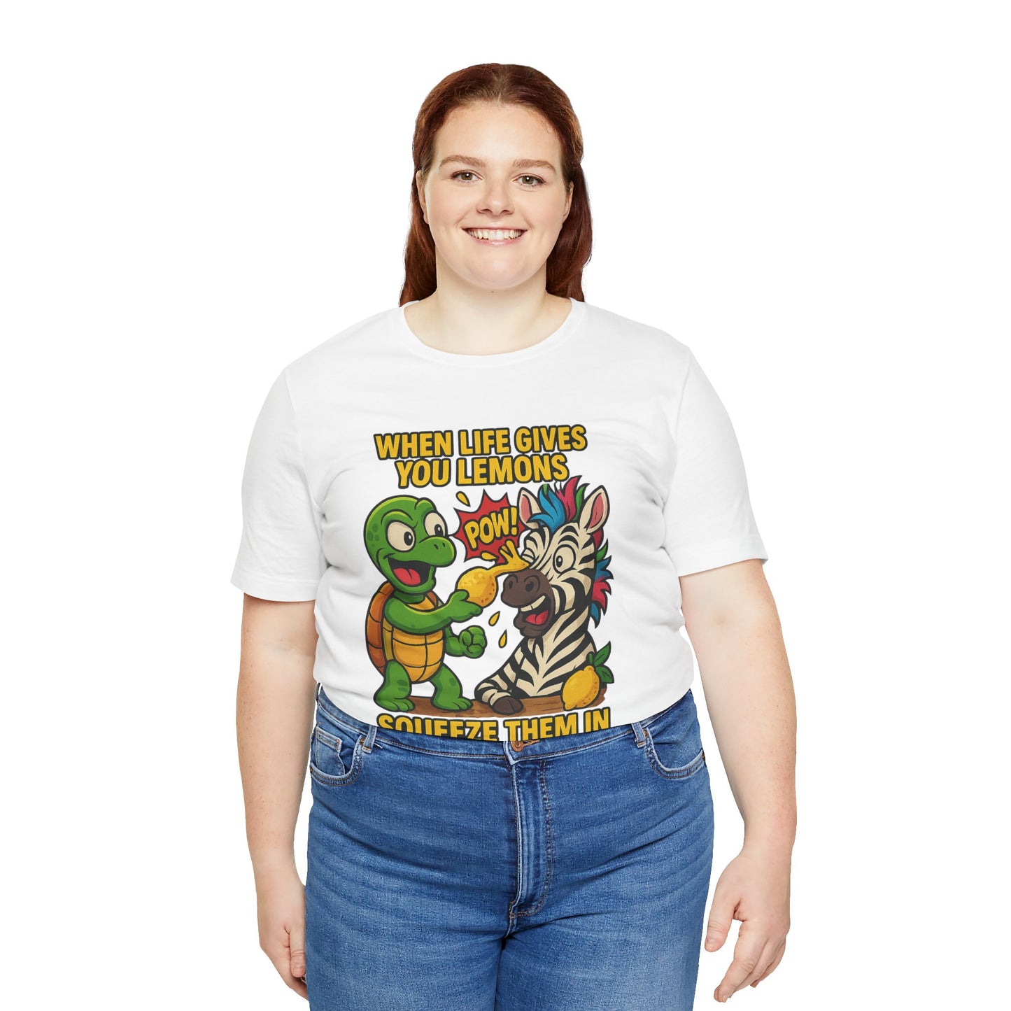 Zesty Eye-Opener (Terry & Checkers) Unisex Jersey Short Sleeve Tee