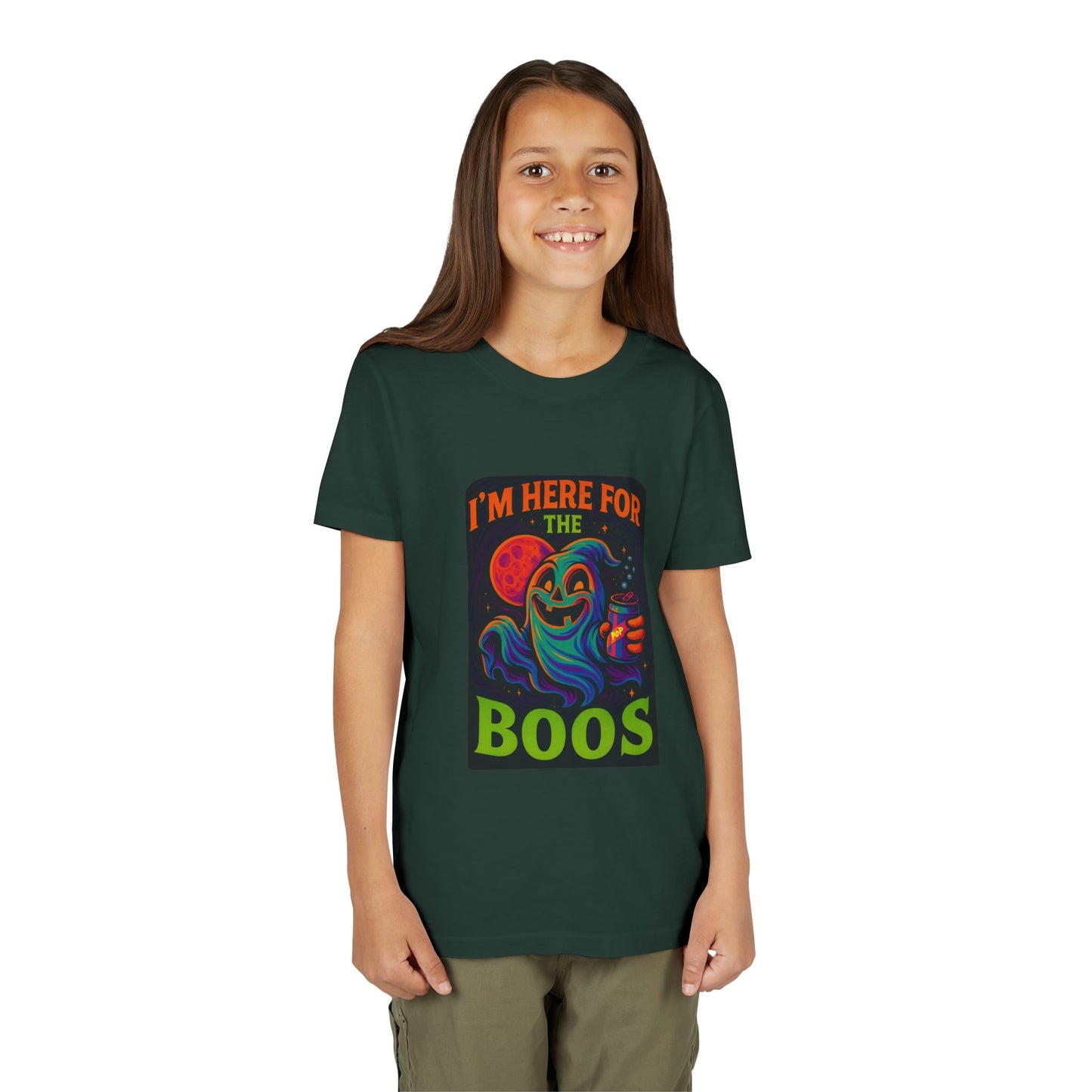 👻 I’m Here for the Boos Youth Short Sleeve Tee