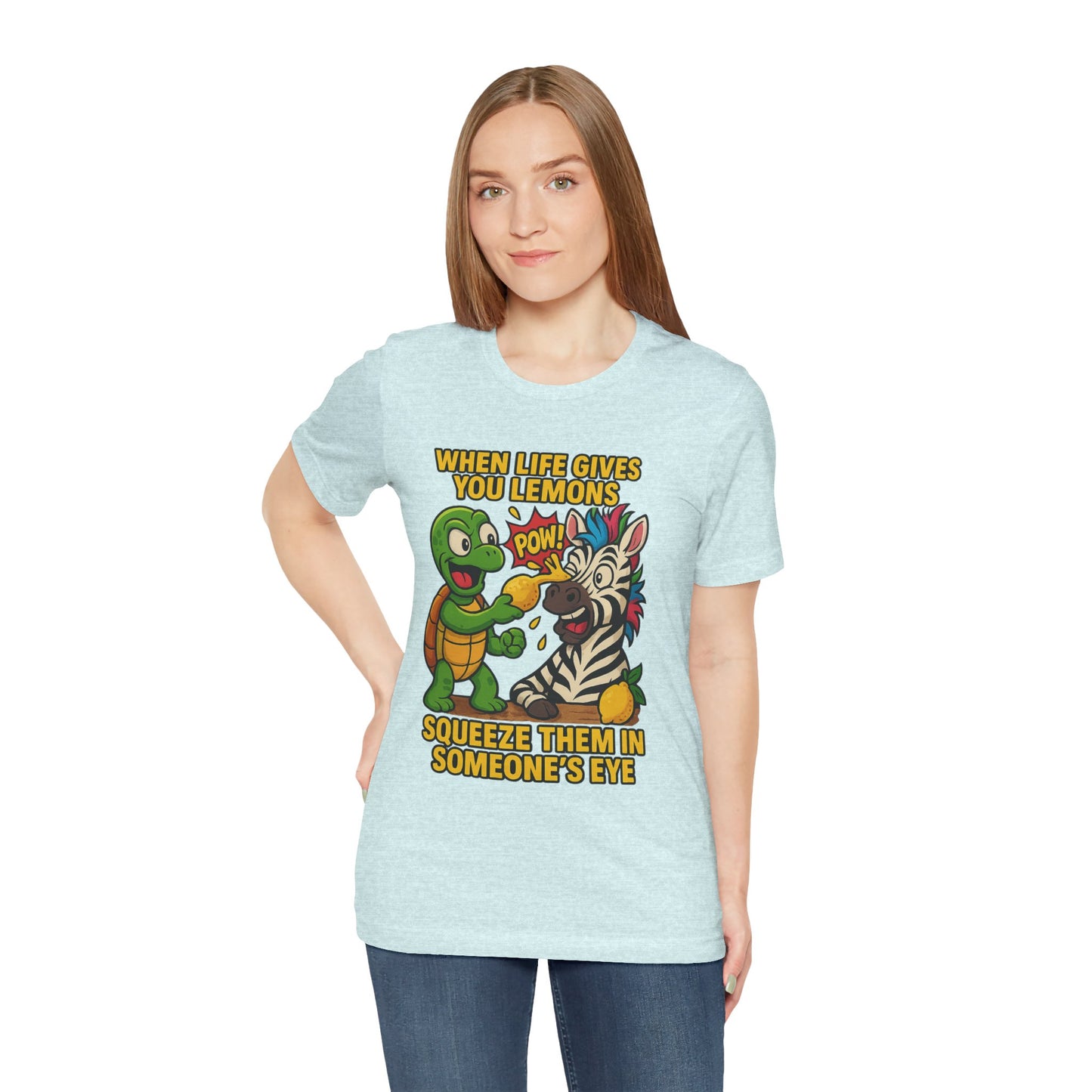 Zesty Eye-Opener (Terry & Checkers) Unisex Jersey Short Sleeve Tee