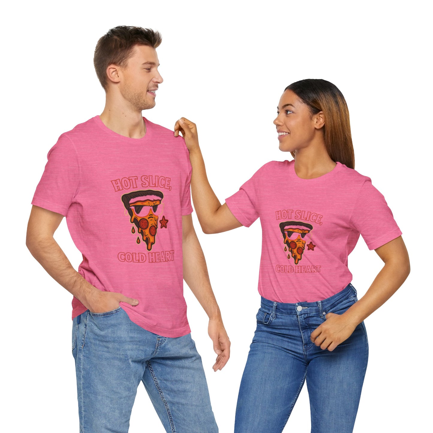 Hot Slice, Cold Heart Goth style Unisex Jersey Short Sleeve Tee