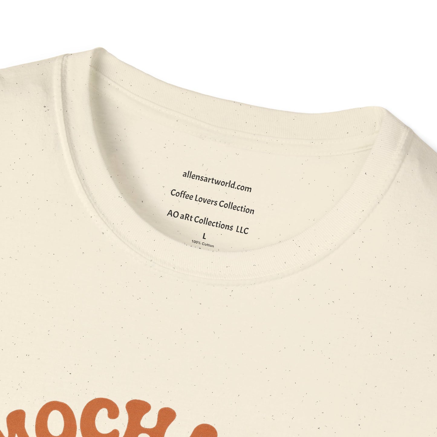 Mocha Vibe – Bold, Smooth, Unbothered Unisex Softstyle T-Shirt