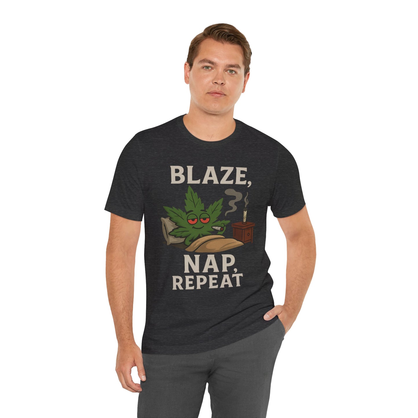 π Blaze, Nap, Repeat Unisex Jersey Short Sleeve Tee