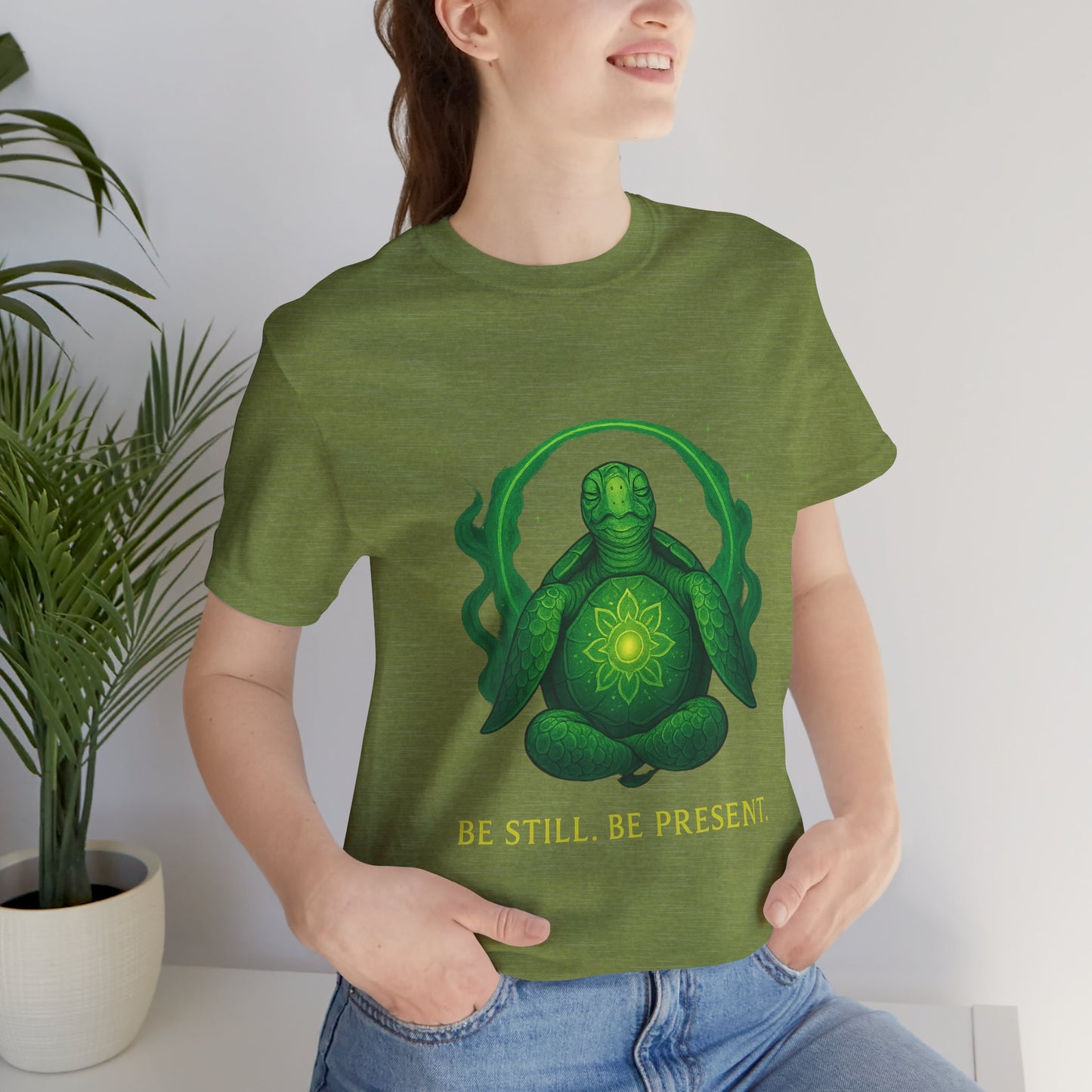 Be Still Be Present Unisex Jersey Short Sleeve Tee