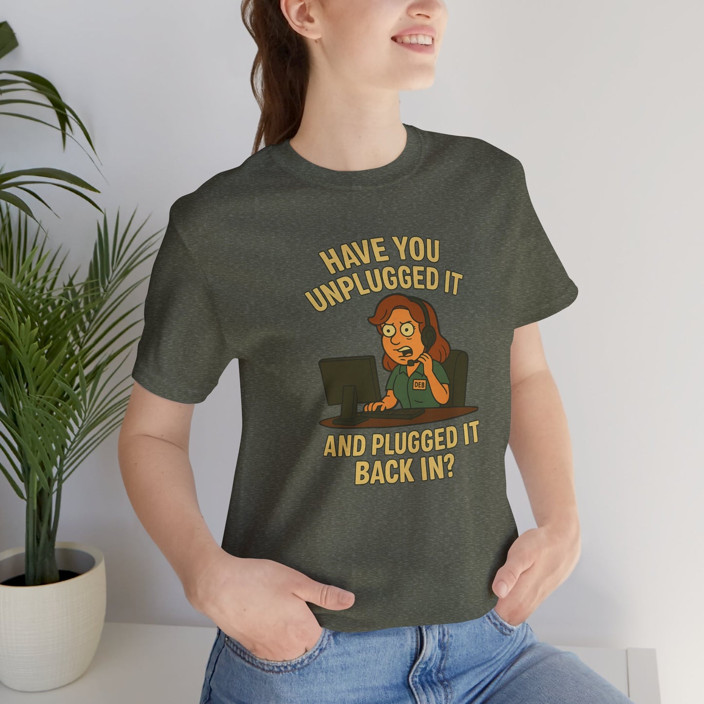 The IT Gospel According to Deb Unisex Jersey Short Sleeve Tee