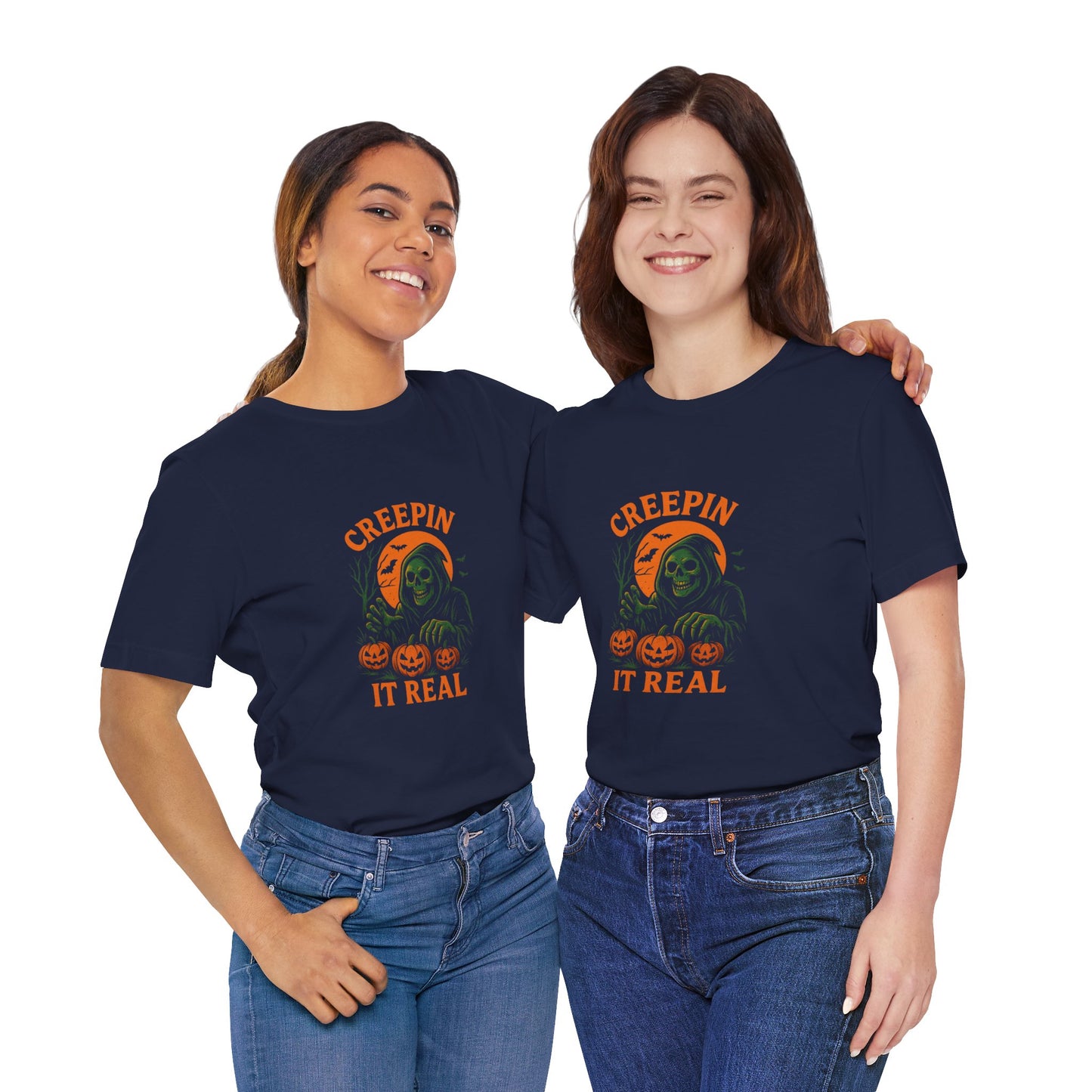 π»π¨ Creepin' While I'm Weepin' (from laughing so hard) Unisex Jersey Short Sleeve Tee