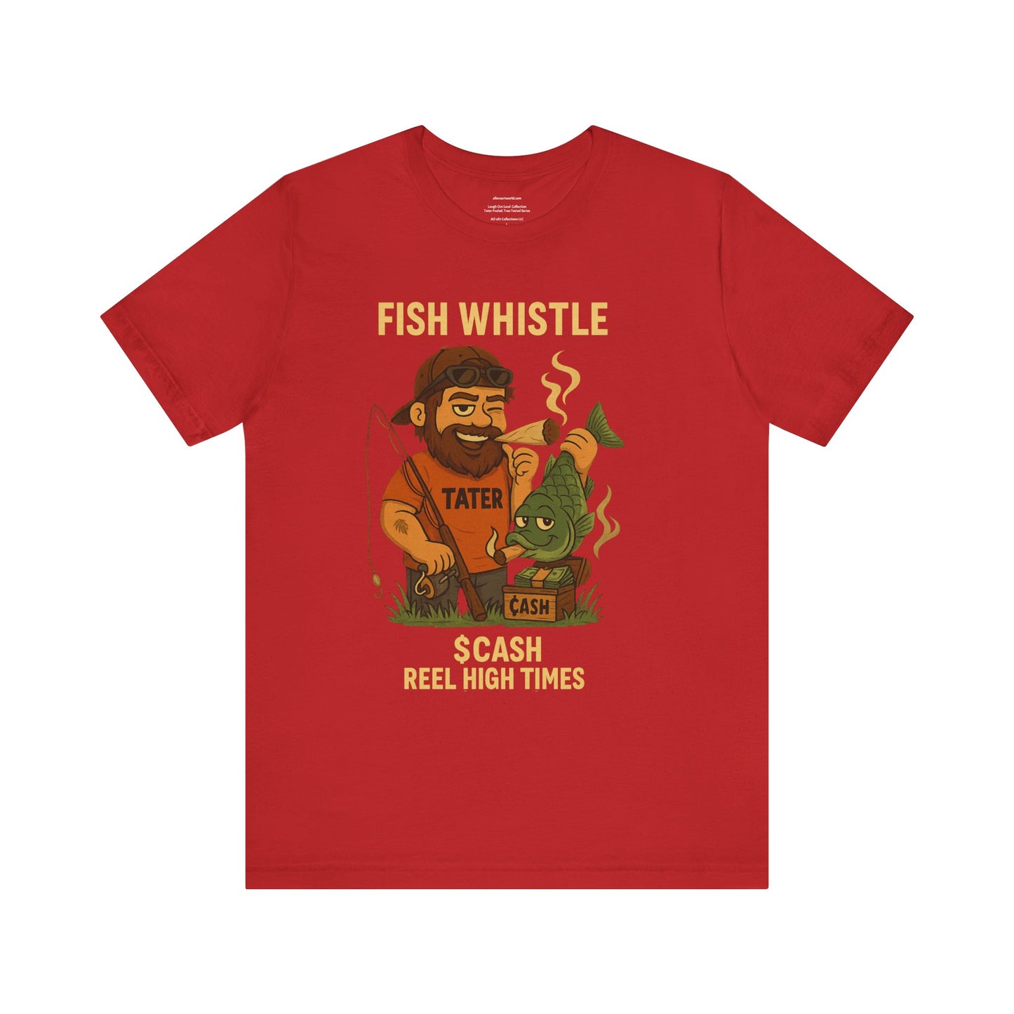 π²π₯πͺ π£π Fish Whistle: Reel High Times Unisex Jersey Short Sleeve Tee