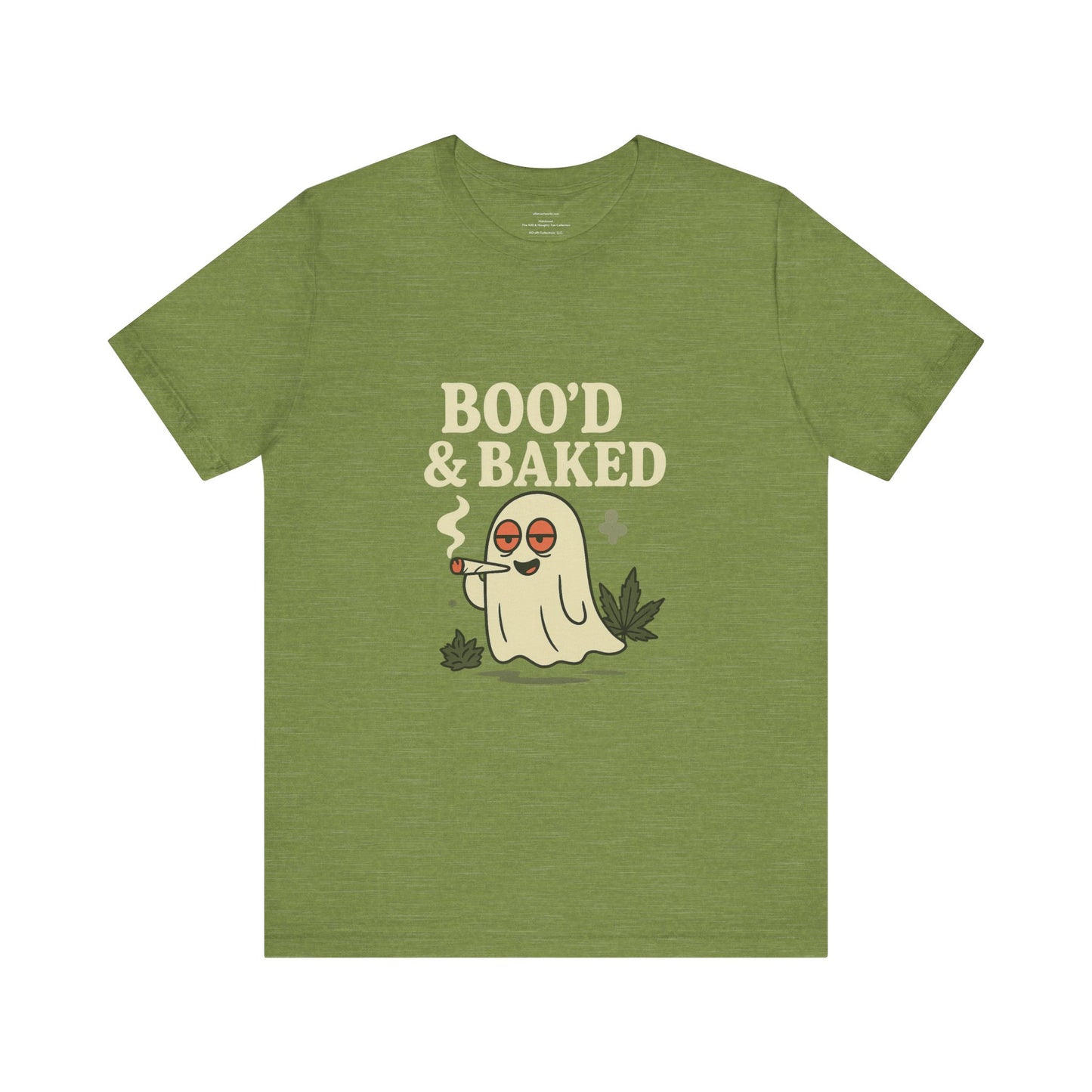 👻🌿 Boo’d & Baked: High Spirits Only Unisex Jersey Short Sleeve Tee