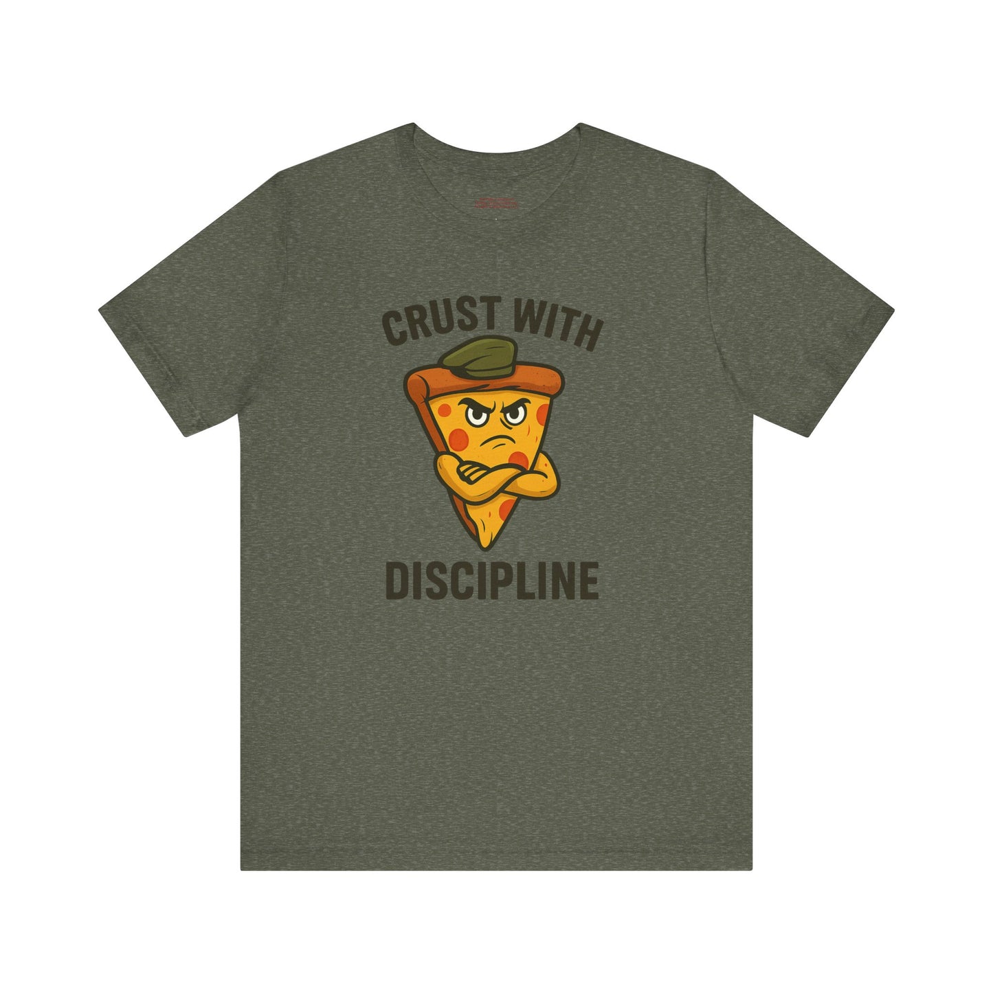 π Crust With Discipline β Stay Sharp. Stay Saucy. Unisex Jersey Short Sleeve Tee
