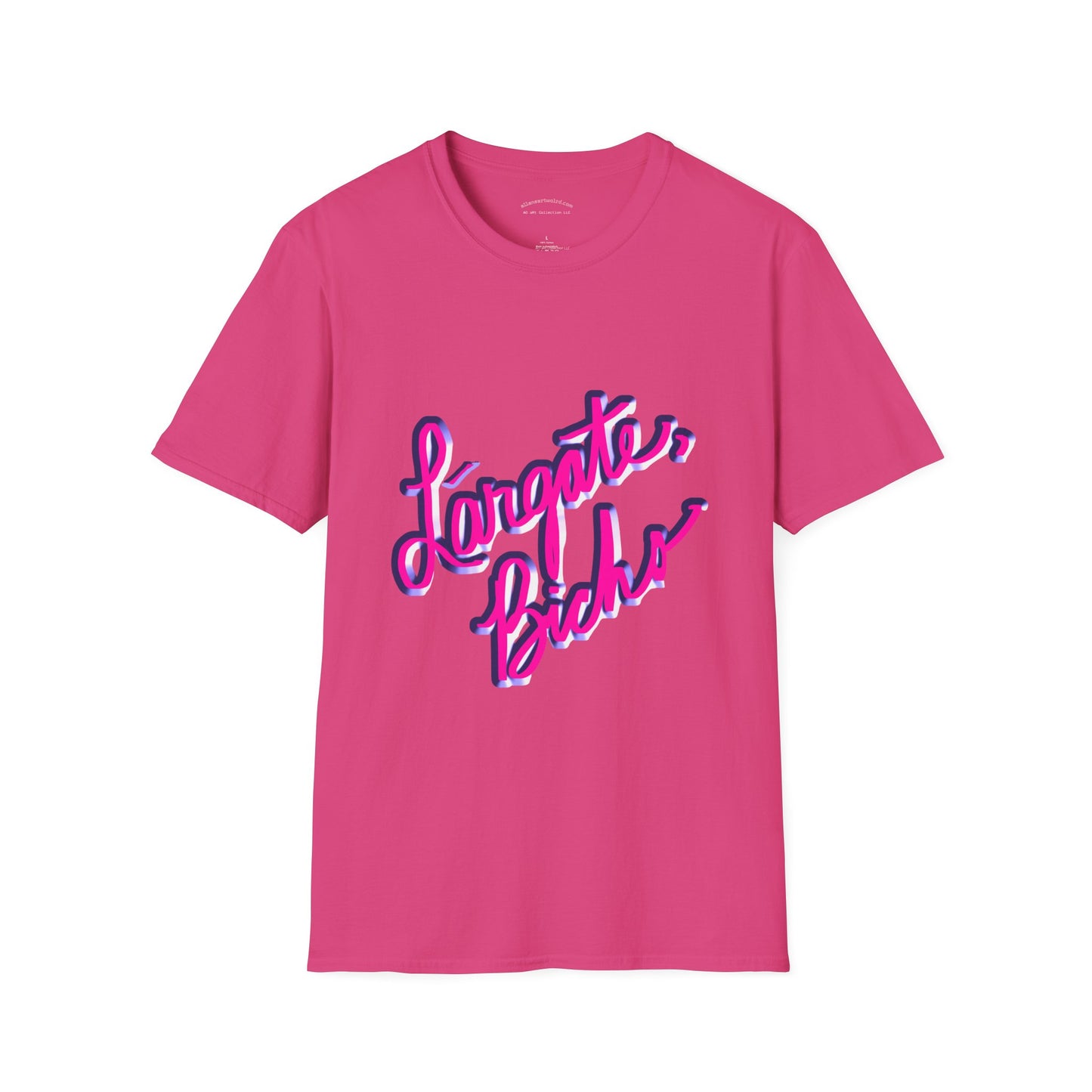 Funny Spanish Slogan Lárgate, bicho (meaning go away, bug) T-Shirt - Unisex Softstyle