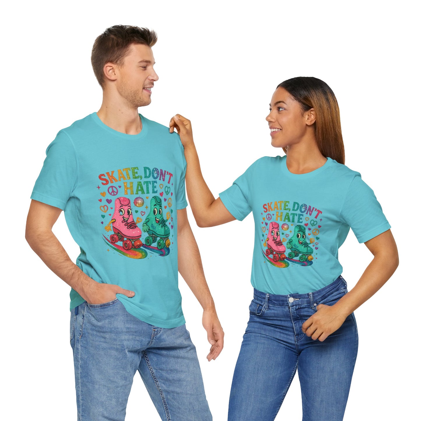 🛼 Skate, Don’t Hate – Weekend Warriors Edition  Unisex Jersey Short Sleeve Tee