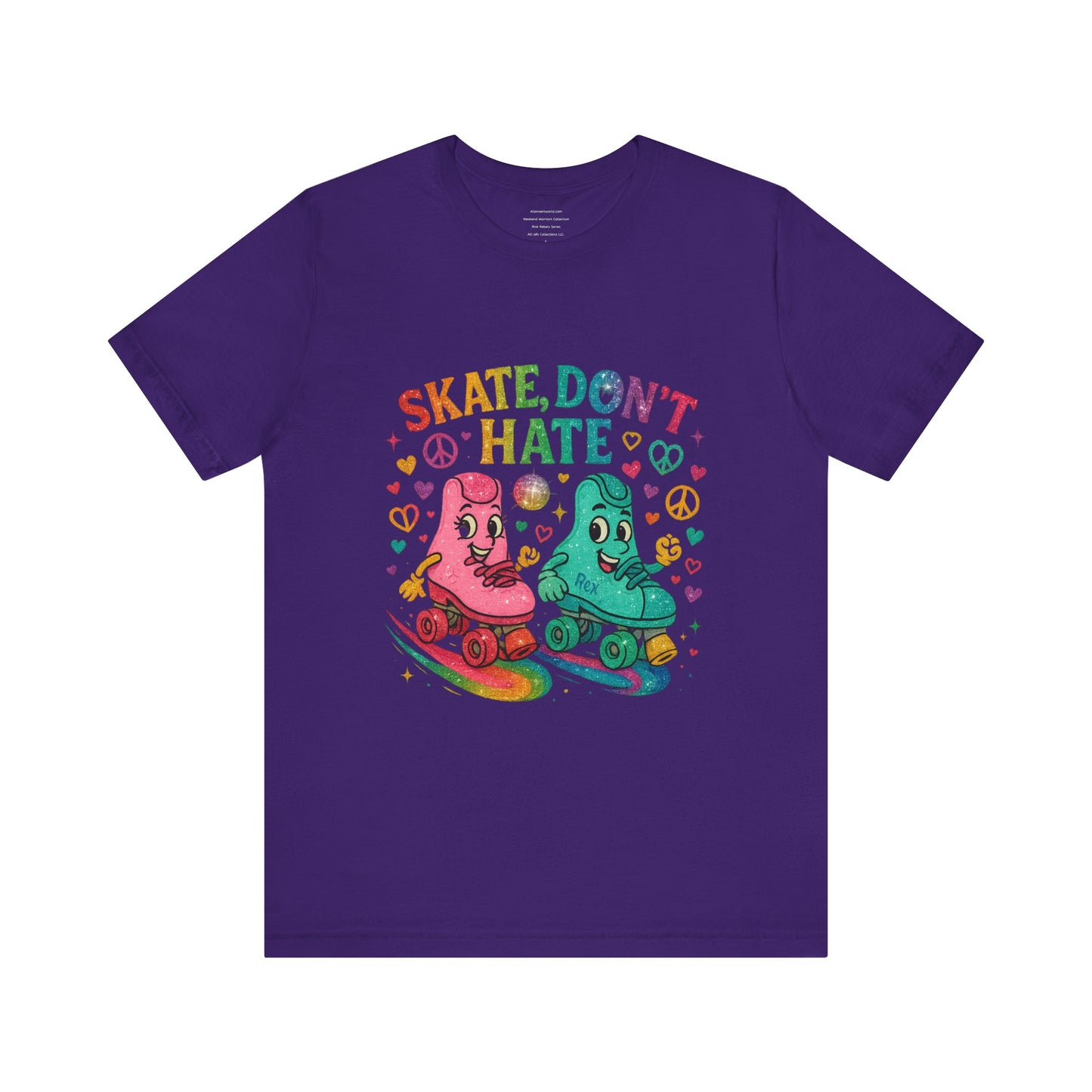 🛼 Skate, Don’t Hate – Weekend Warriors Edition  Unisex Jersey Short Sleeve Tee