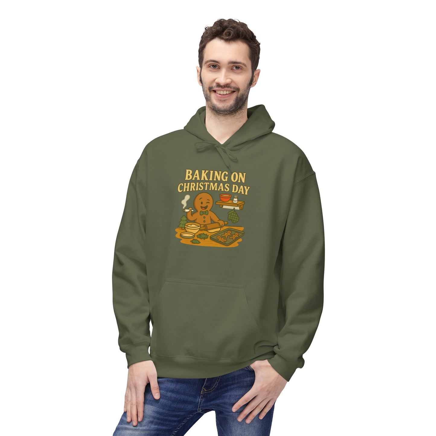 Baking on Christmas Day – HoliDazed Holiday Hoodie  Unisex Midweight Softstyle Fleece Hoodie