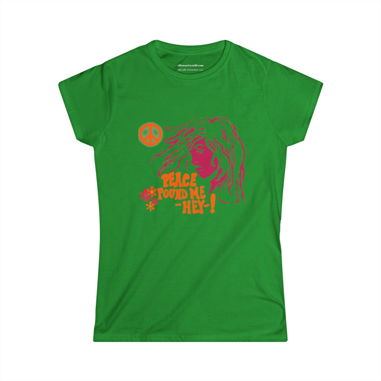 Peace Found Me. Hey! – Psychedelic Soul Tee Women's Softstyle Tee