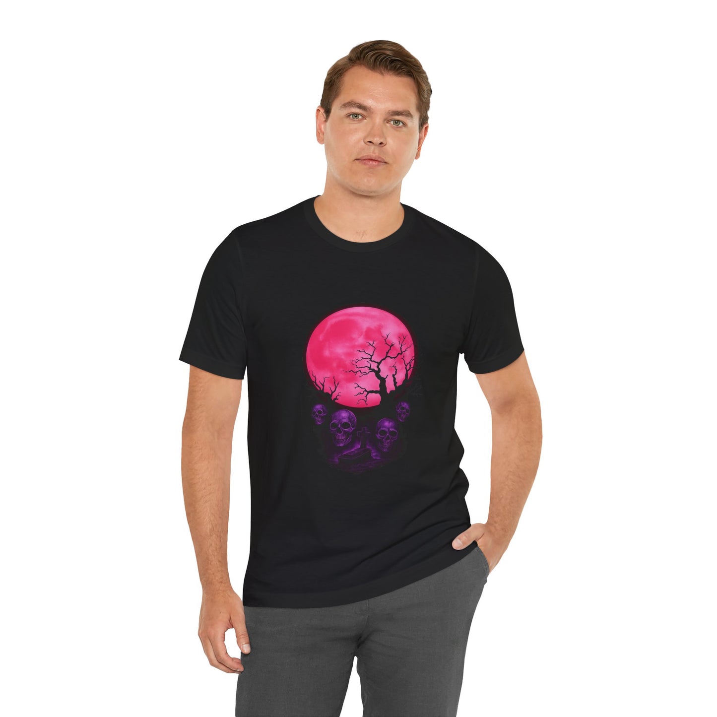 🩷 Moonrise of the Unrested  Unisex Jersey Short Sleeve Tee