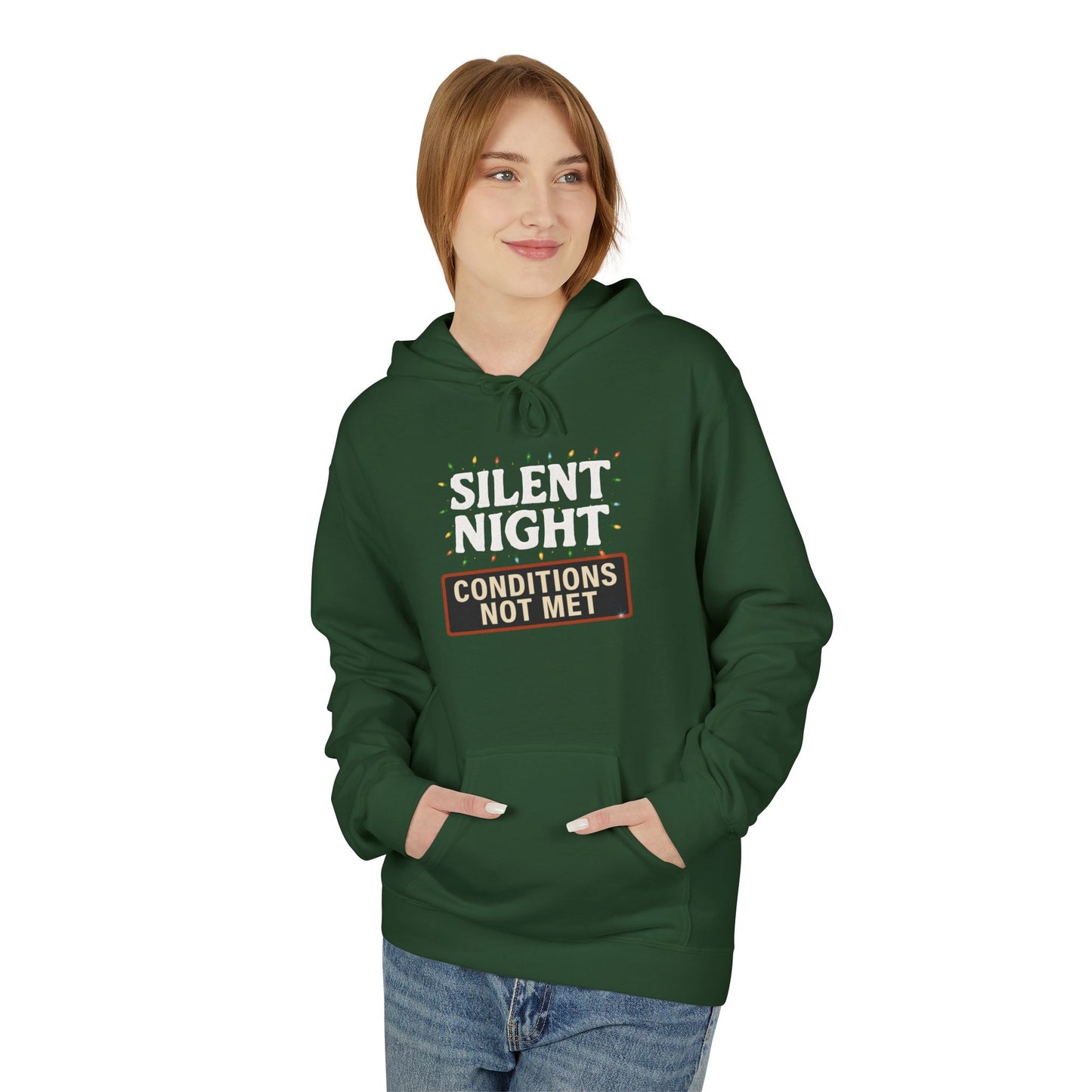 Silent Night – Conditions Not Met Holiday Unisex Midweight Softstyle Fleece Hoodie