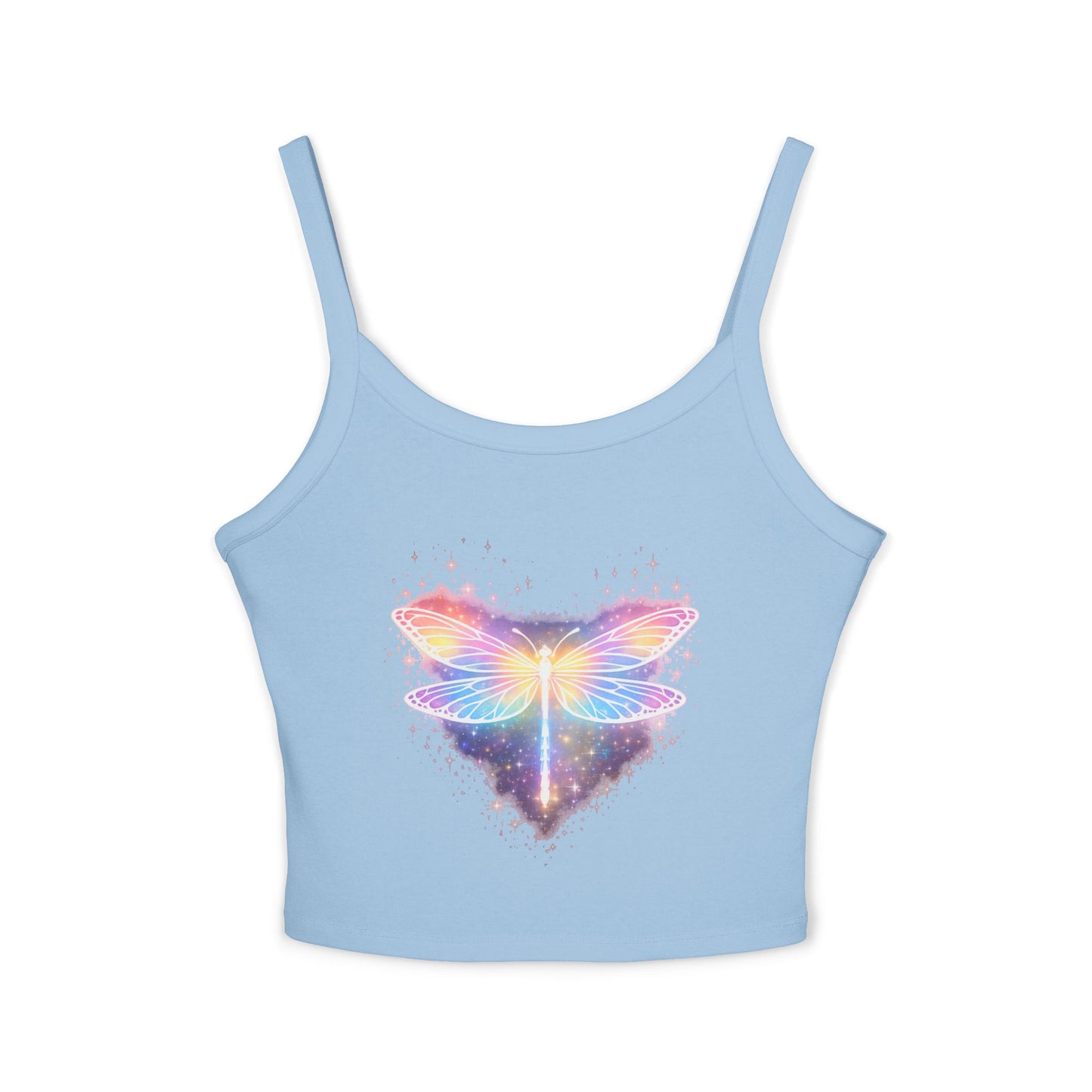 Celestial Dragonfly Transformation & Light Energy Women's Spaghetti Strap Tank Top