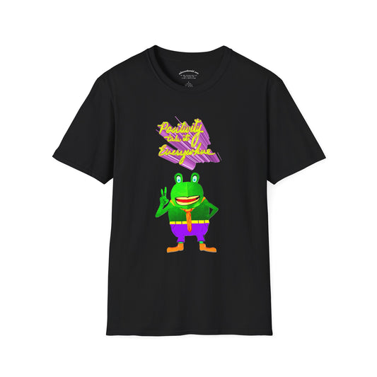 Croak-y McAttitude Take Positivity Everywhere Unisex Softstyle T-Shirt