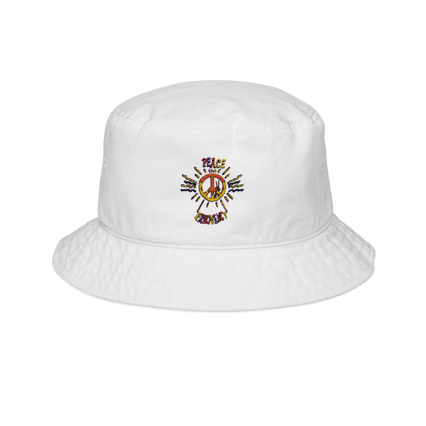 Peace, the Frequency Bucket Hat (Embroidery)