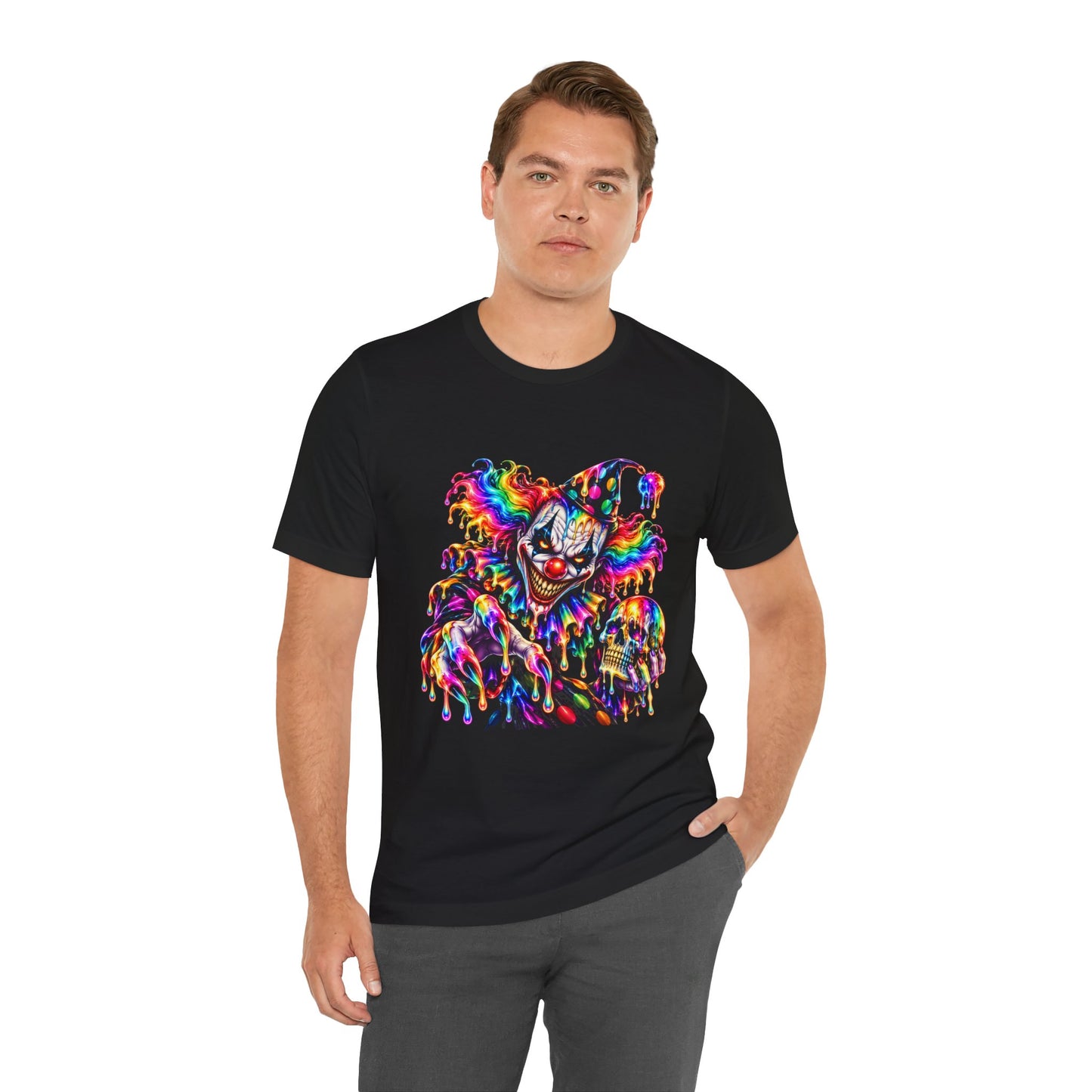THE LAST LAUGH 🤡 | Psychedelic Horror Clown Unisex Jersey Short Sleeve Tee