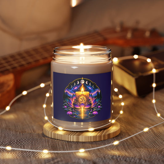 SACRED GLOW – The Light Within Home Collection Scented Soy Candles with White Lid, 9oz