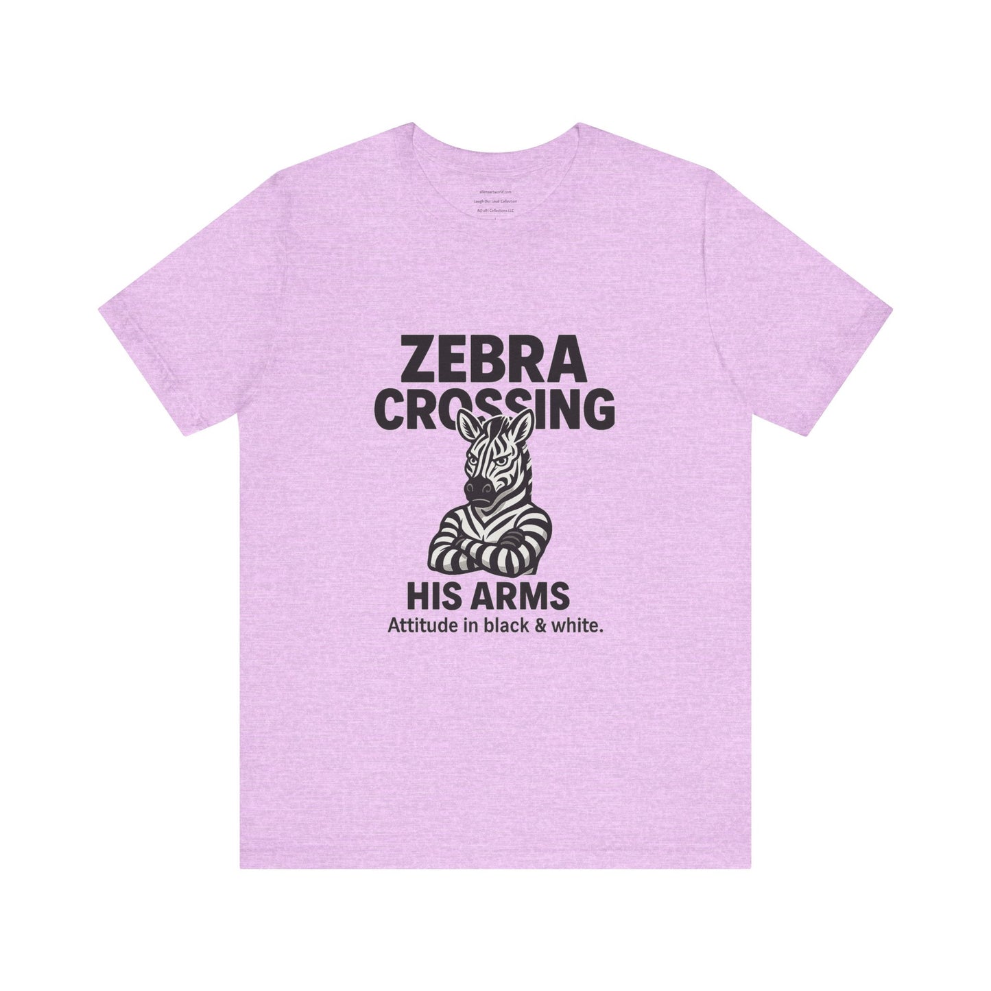 🖤 Attitude in Black & White — Zebra Edition Unisex Jersey Short Sleeve Tee
