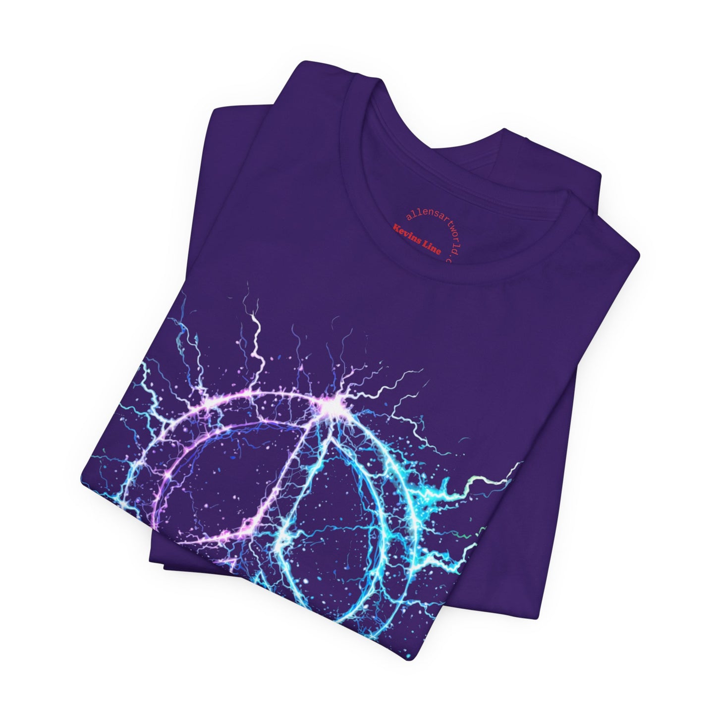 Electric Peace – Neon Energy Symbol Unisex Jersey Short Sleeve Tee - Kevin’s Line