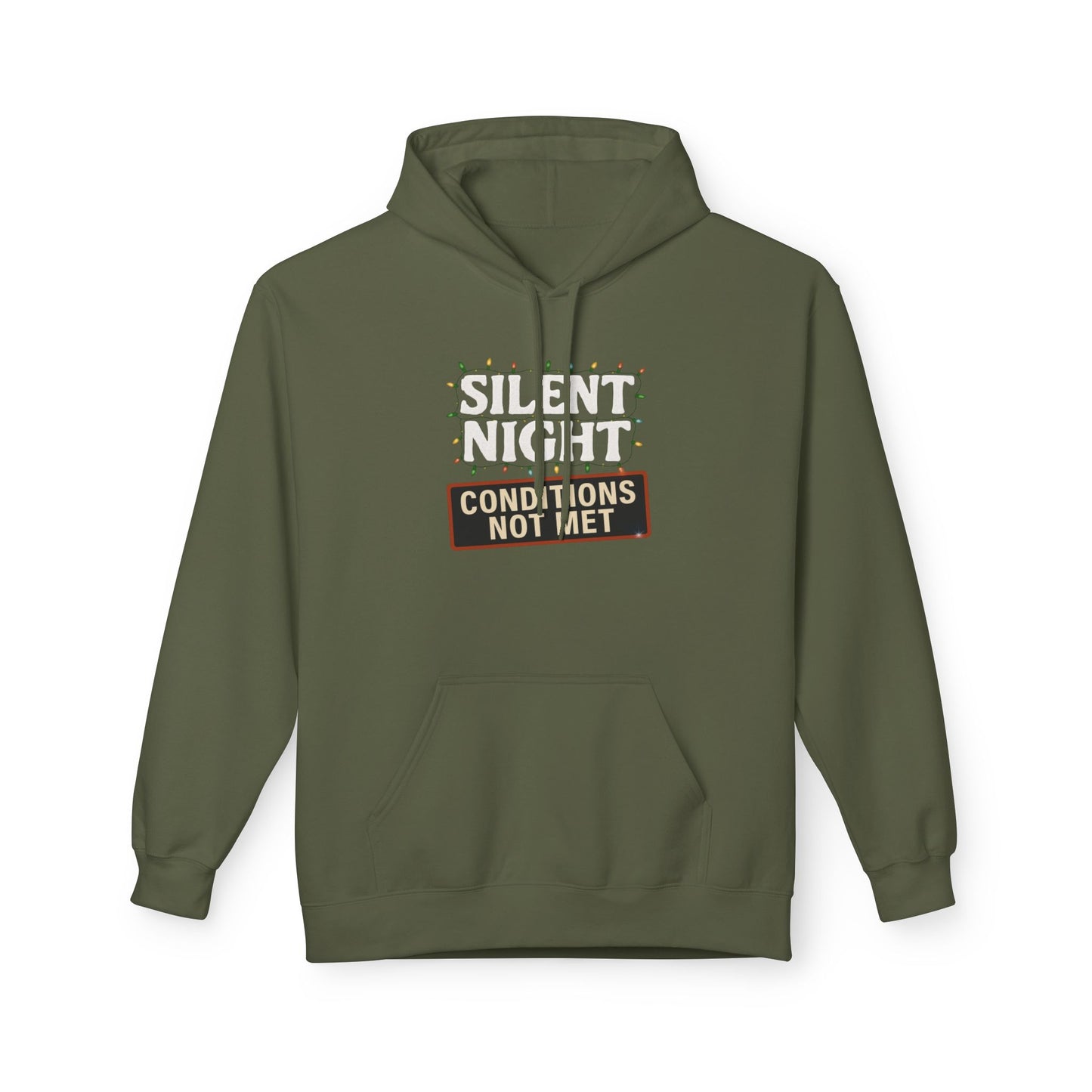 Silent Night – Conditions Not Met Holiday Unisex Midweight Softstyle Fleece Hoodie