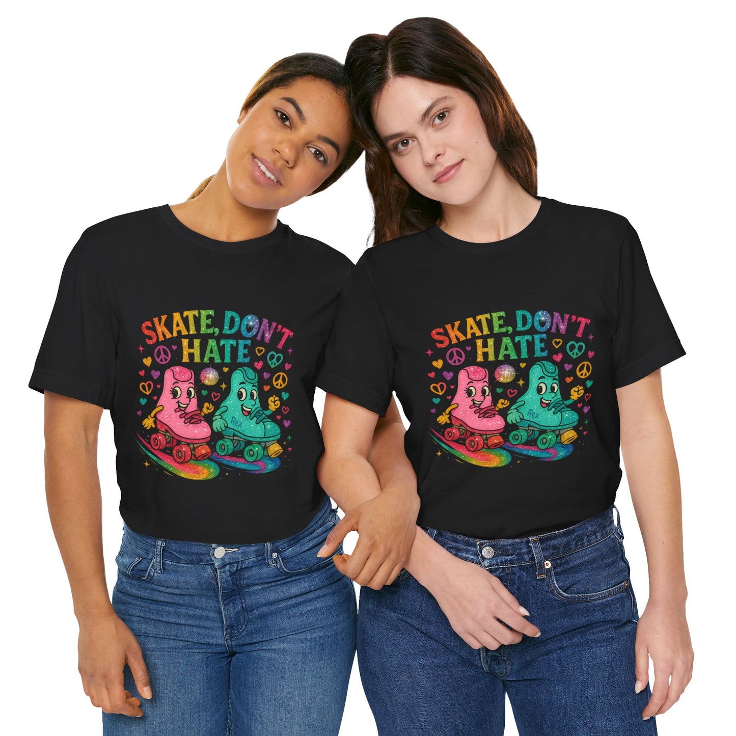🛼 Skate, Don’t Hate – Weekend Warriors Edition  Unisex Jersey Short Sleeve Tee