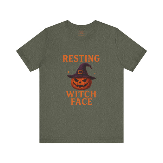 Resting Witch Face 🎃🧙‍♀️ Unisex Jersey Short Sleeve Tee