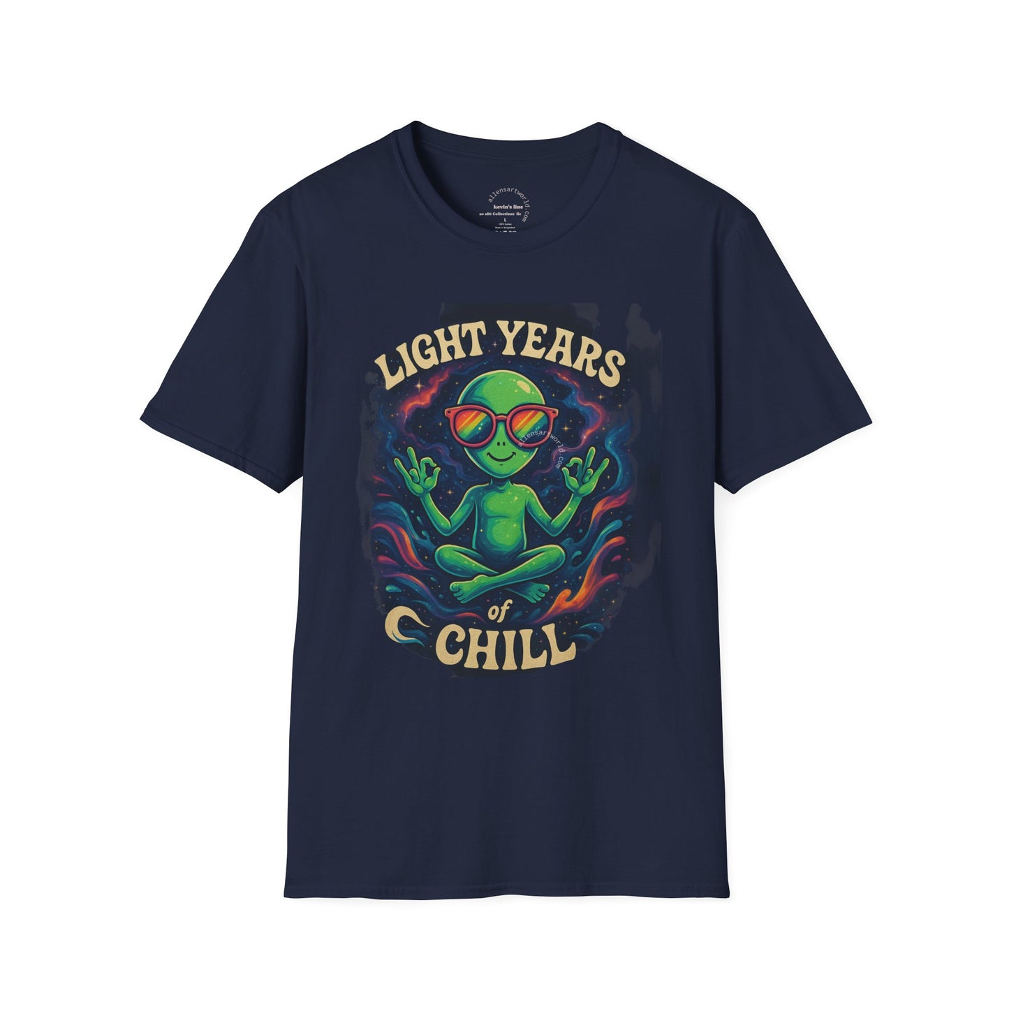 Light Years of Chill – Cosmic Vibes Tee   Unisex Softstyle
