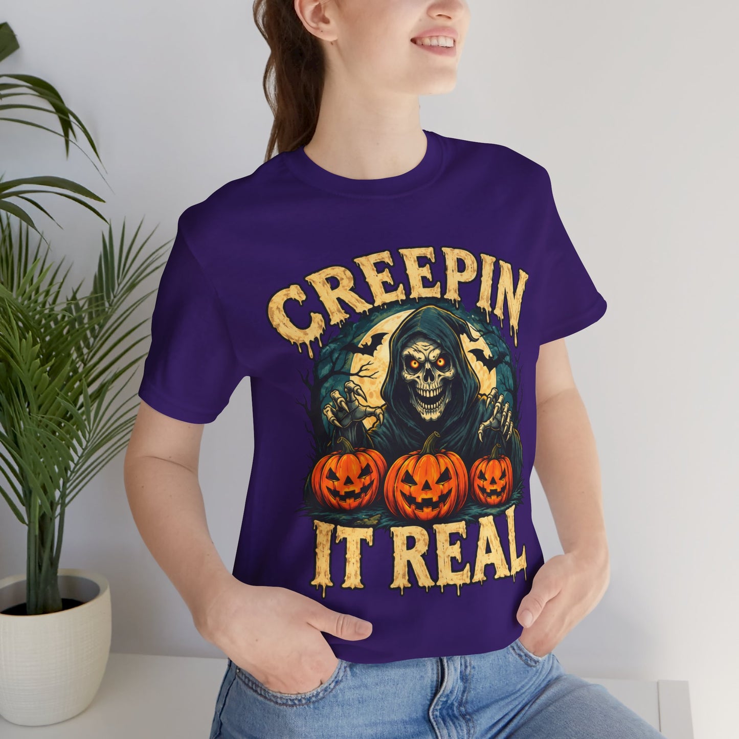 👻💨 Creepin' it Real.  II Unisex Jersey Short Sleeve Tee
