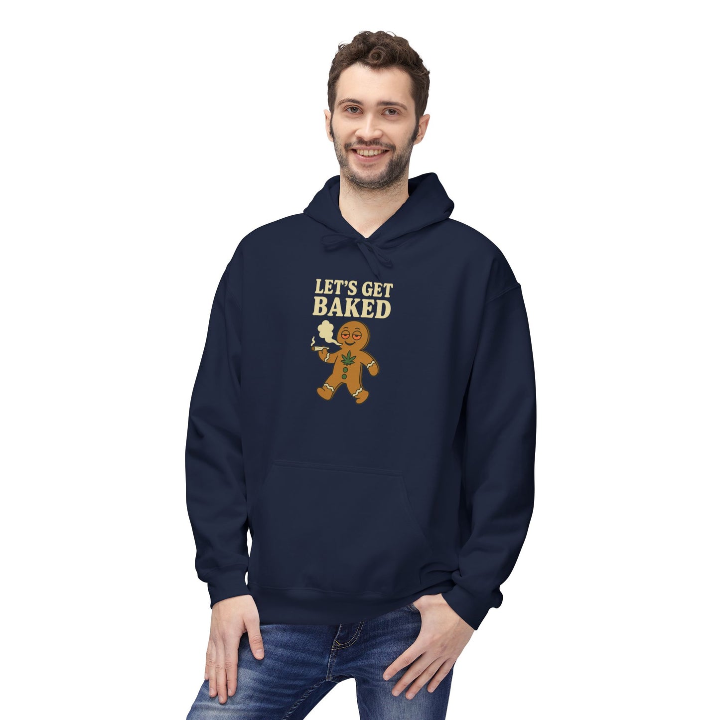 Let’s Get Baked – HoliDazed Holiday Hoodie Unisex Midweight Softstyle Fleece Hoodie