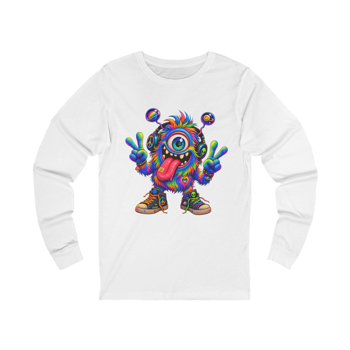 Ploop Psychedelic Monster | Kevin’s Line Unisex Jersey Long Sleeve Tee