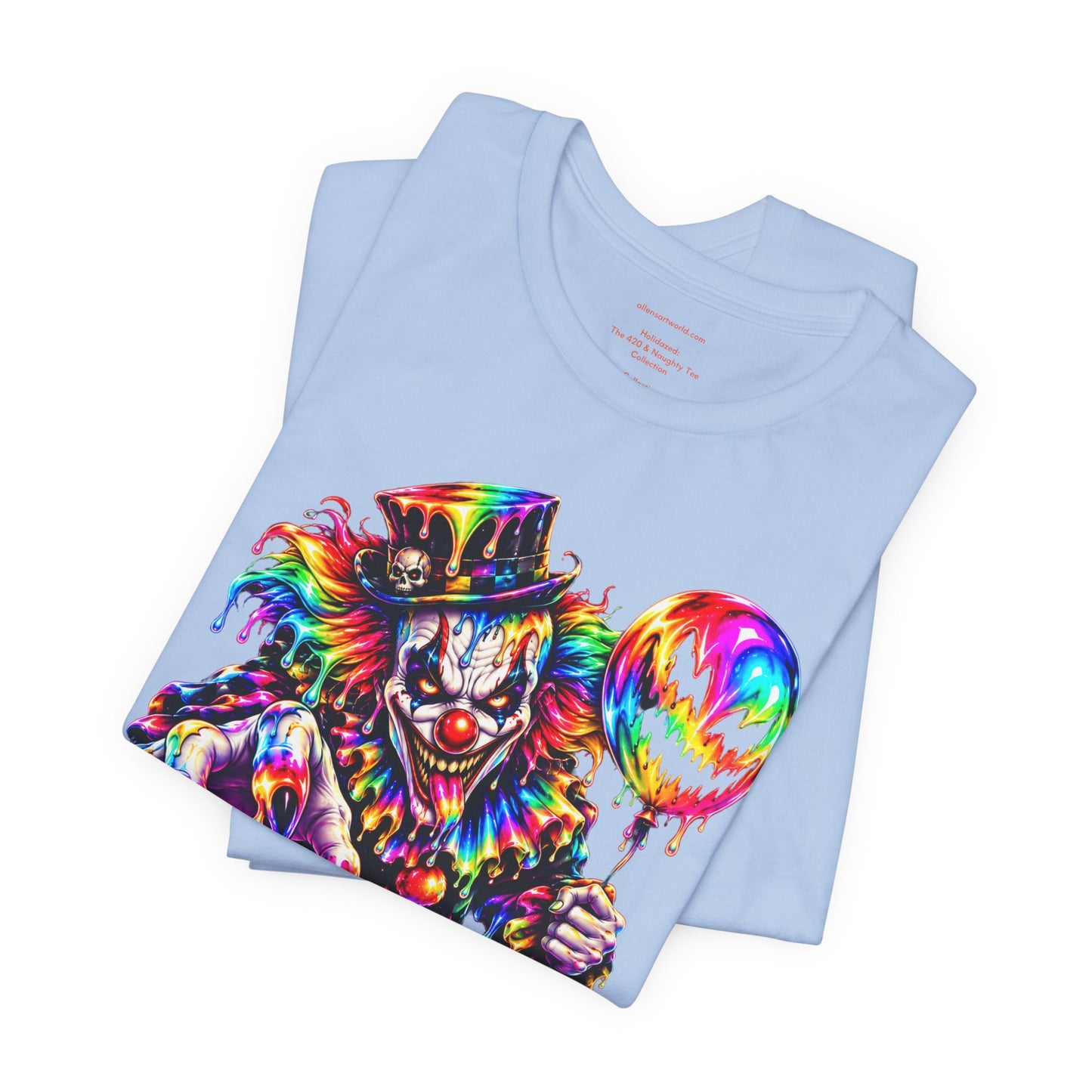 🎈 ONE BAD BALLOON 🤡 | Psychedelic Horror Clown Unisex Jersey Short Sleeve Tee
