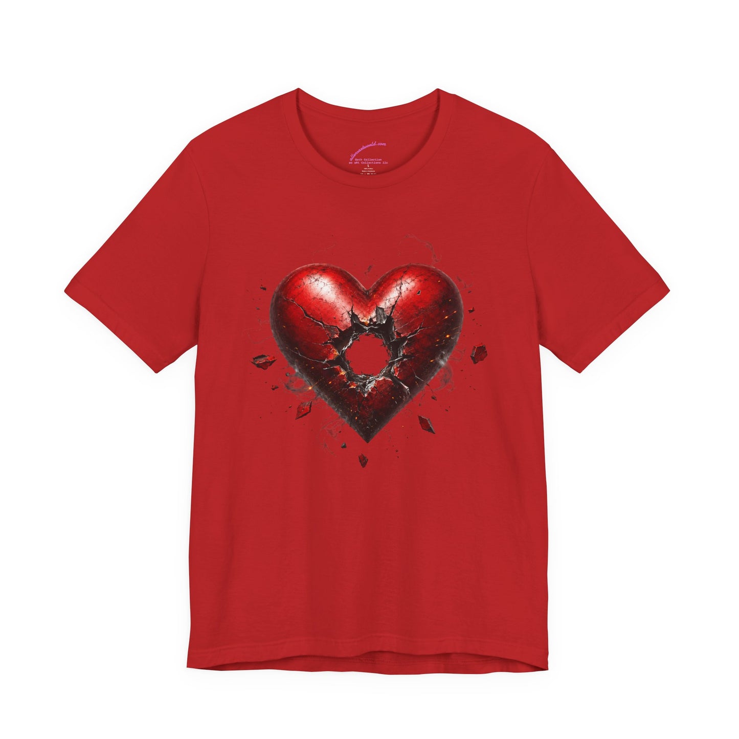 Shot Through the Heart Gothic Unisex Jersey Short Sleeve Tee