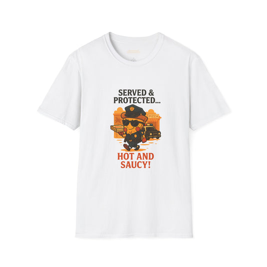 Served & Protected: Hot and Saucy  Unisex Softstyle T-Shirt