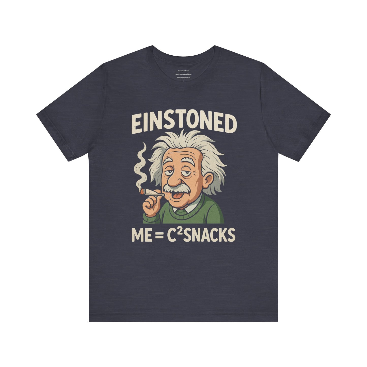 Meet Einstoned — ME = C² SNACKS  Unisex Jersey Short Sleeve Tee