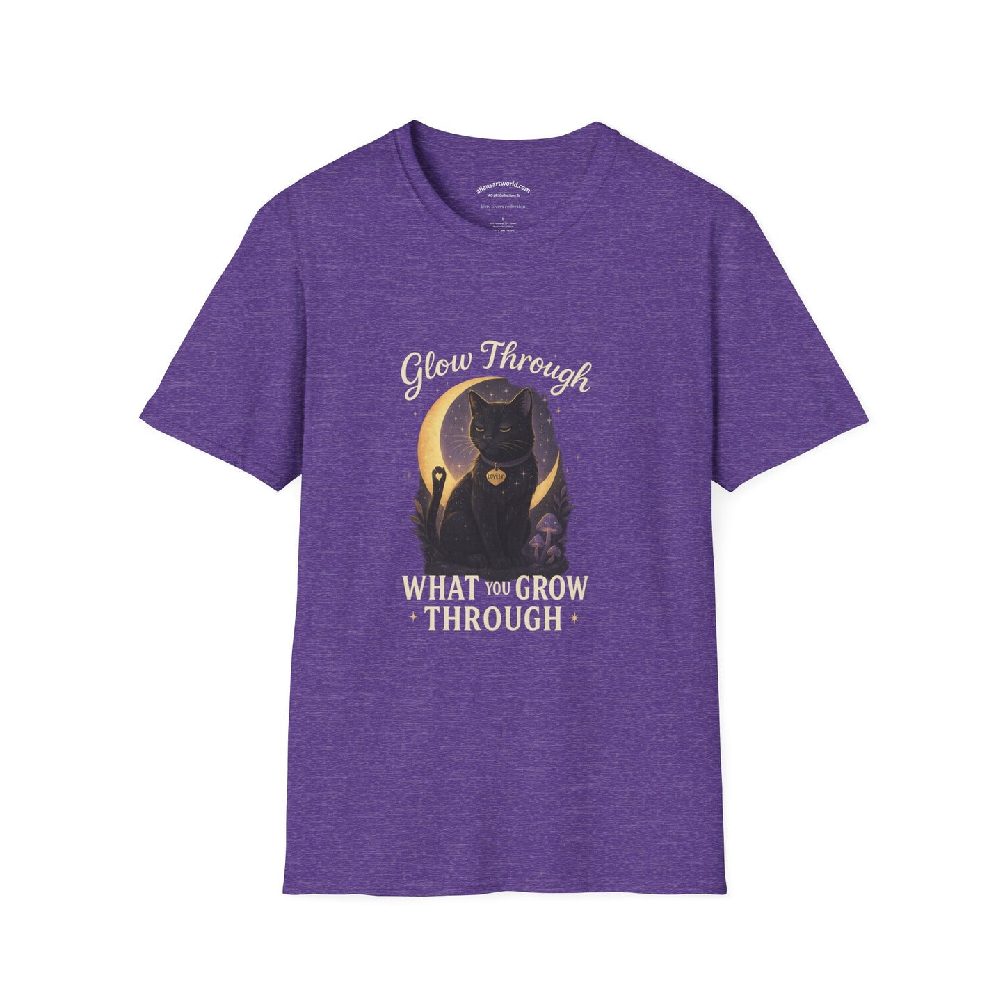 Glow Through What You Grow Through – Featuring Lovely Unisex Softstyle T-Shirt