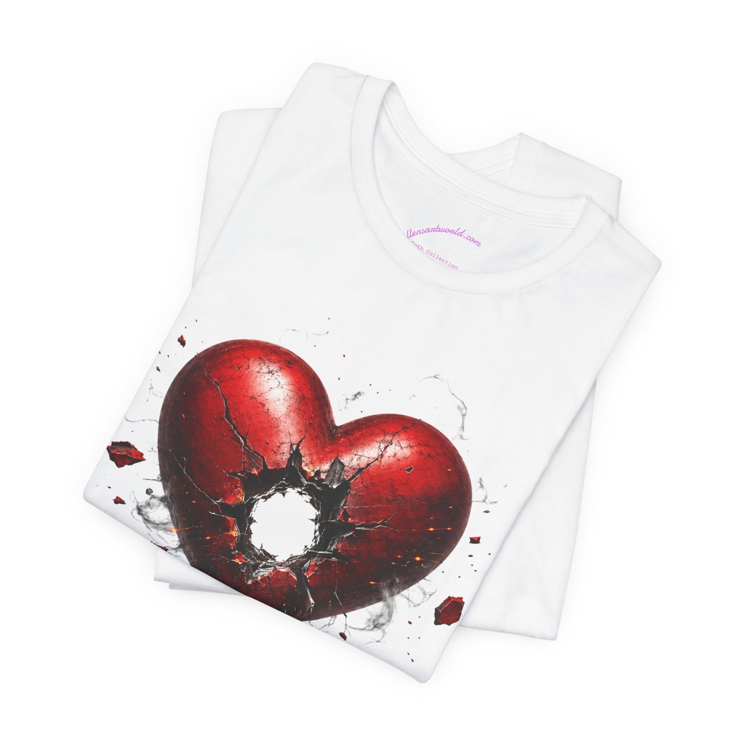 Shot Through the Heart Gothic Unisex Jersey Short Sleeve Tee